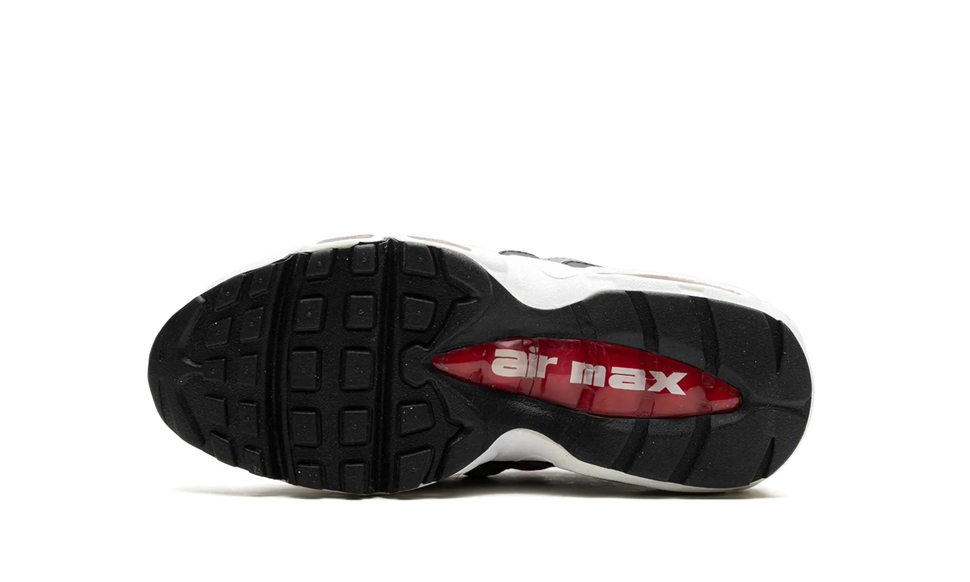 Air Max 95 Recraft GS "Black Varsity Red" Long Walk