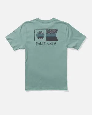 Flagship Fill Ss Tee - Mackerel Comfort Stretch Wear spring fashion