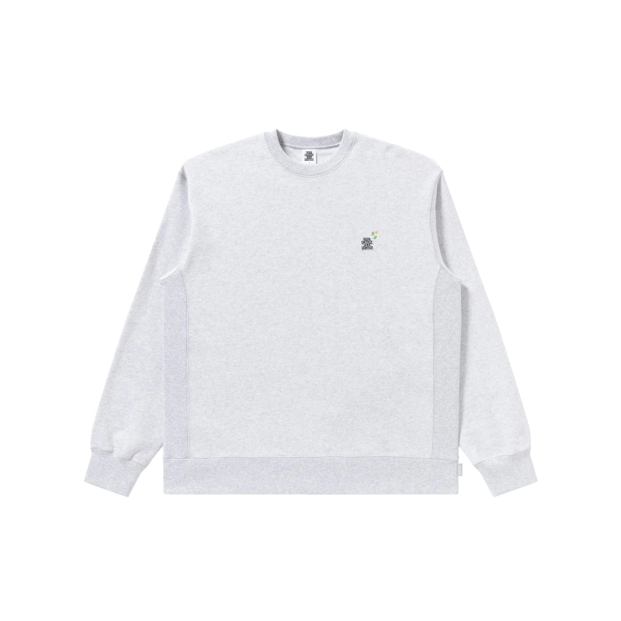 Soft Touch SMALL OG LABEL DECO CREW SWEAT ASH