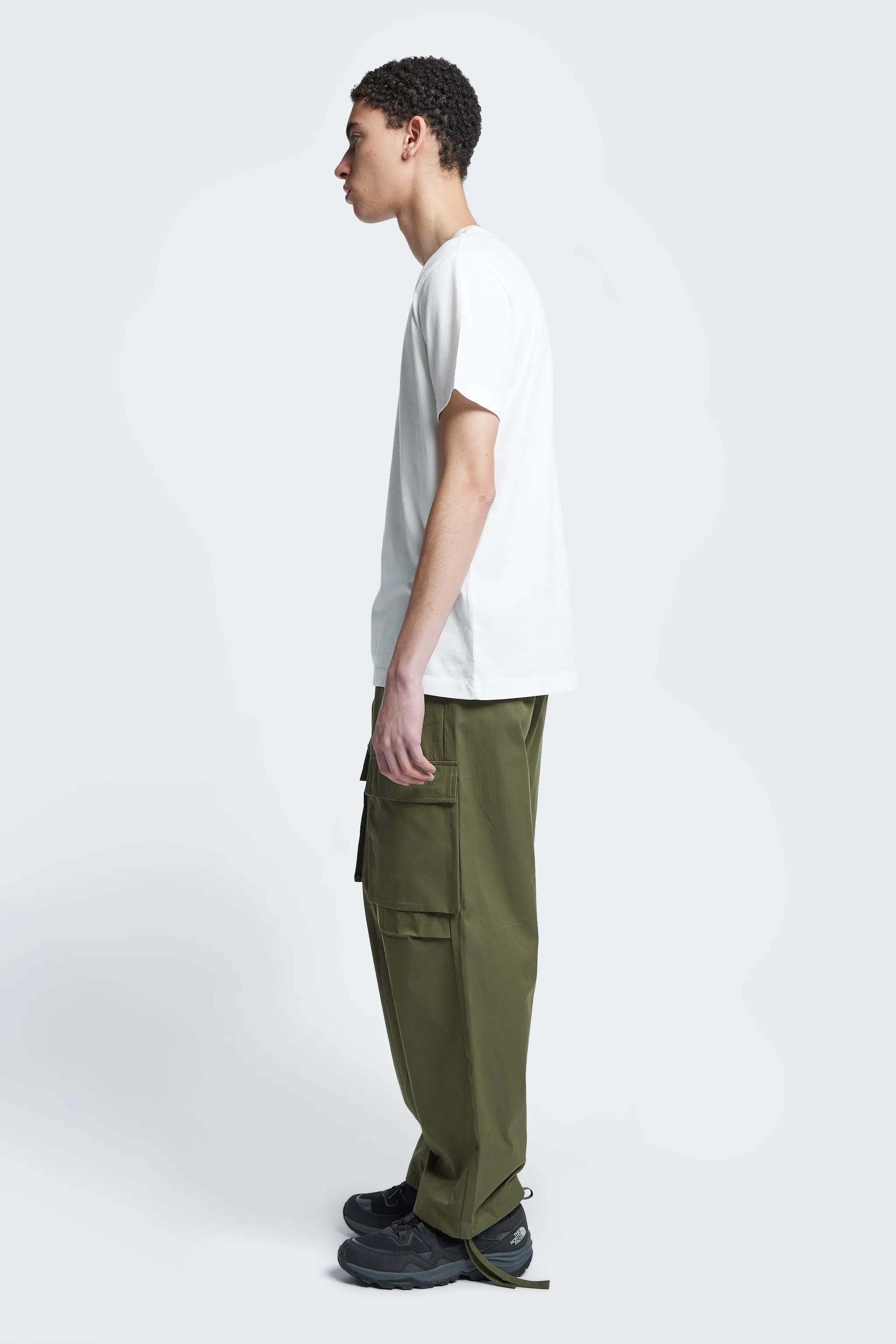 Daily Style Trend Abrasion Resistant Fabric Core T-Shirt White