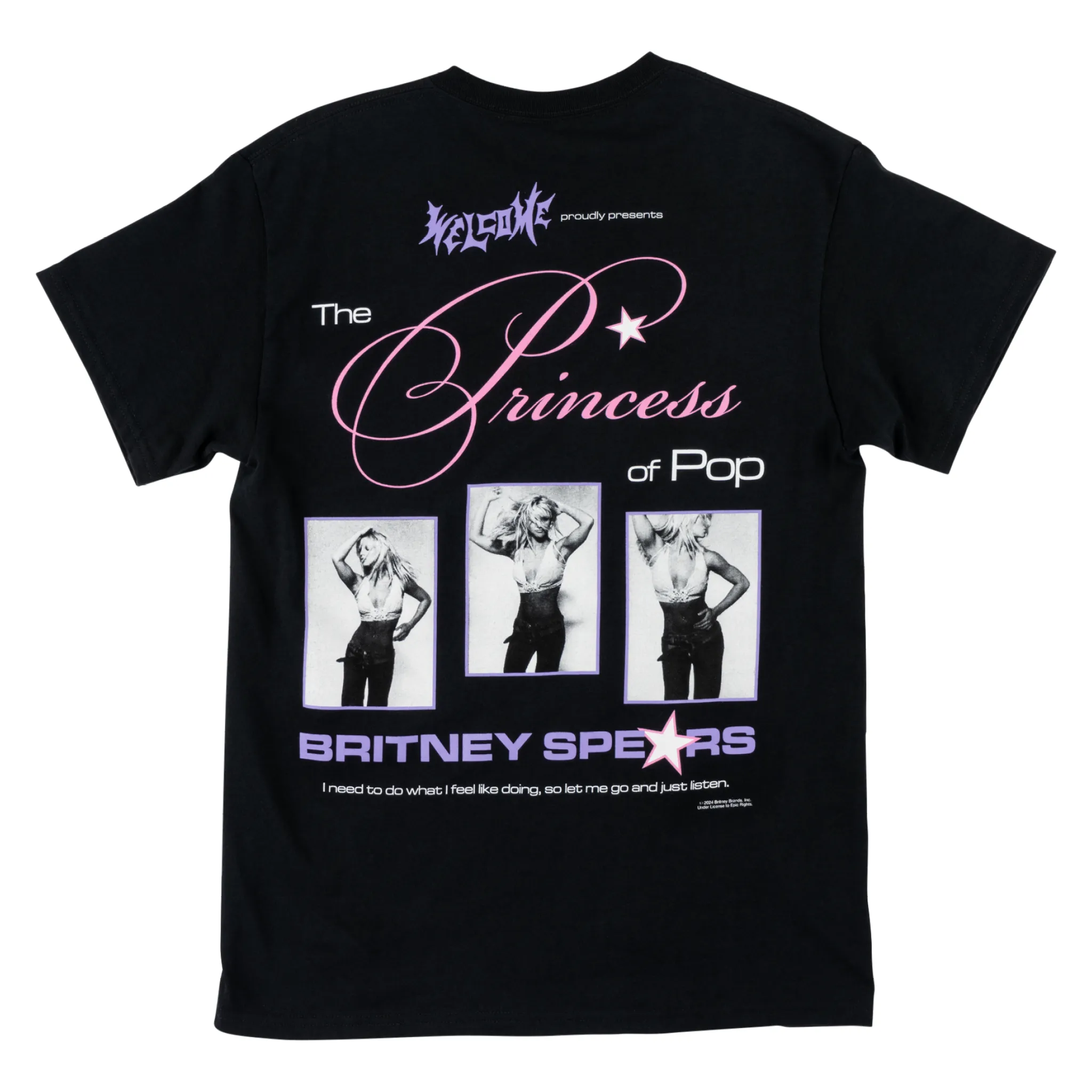 All-Day Comfort Wear Britney Spears X Welcome - Princess Tee - Black