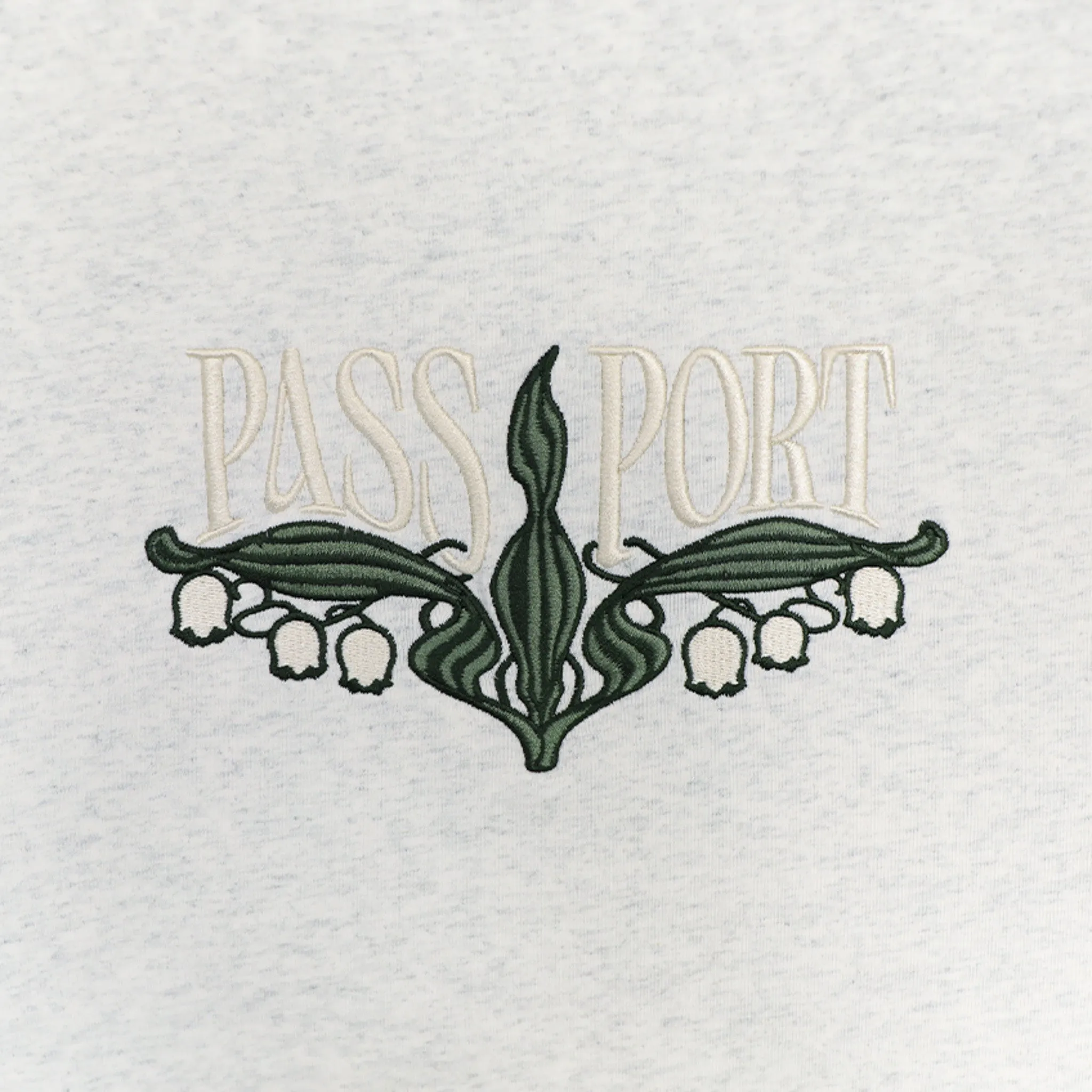 Pass~Port Lily of The Valley Tee - Ash All Day Wear Ethically Sourced Cotton