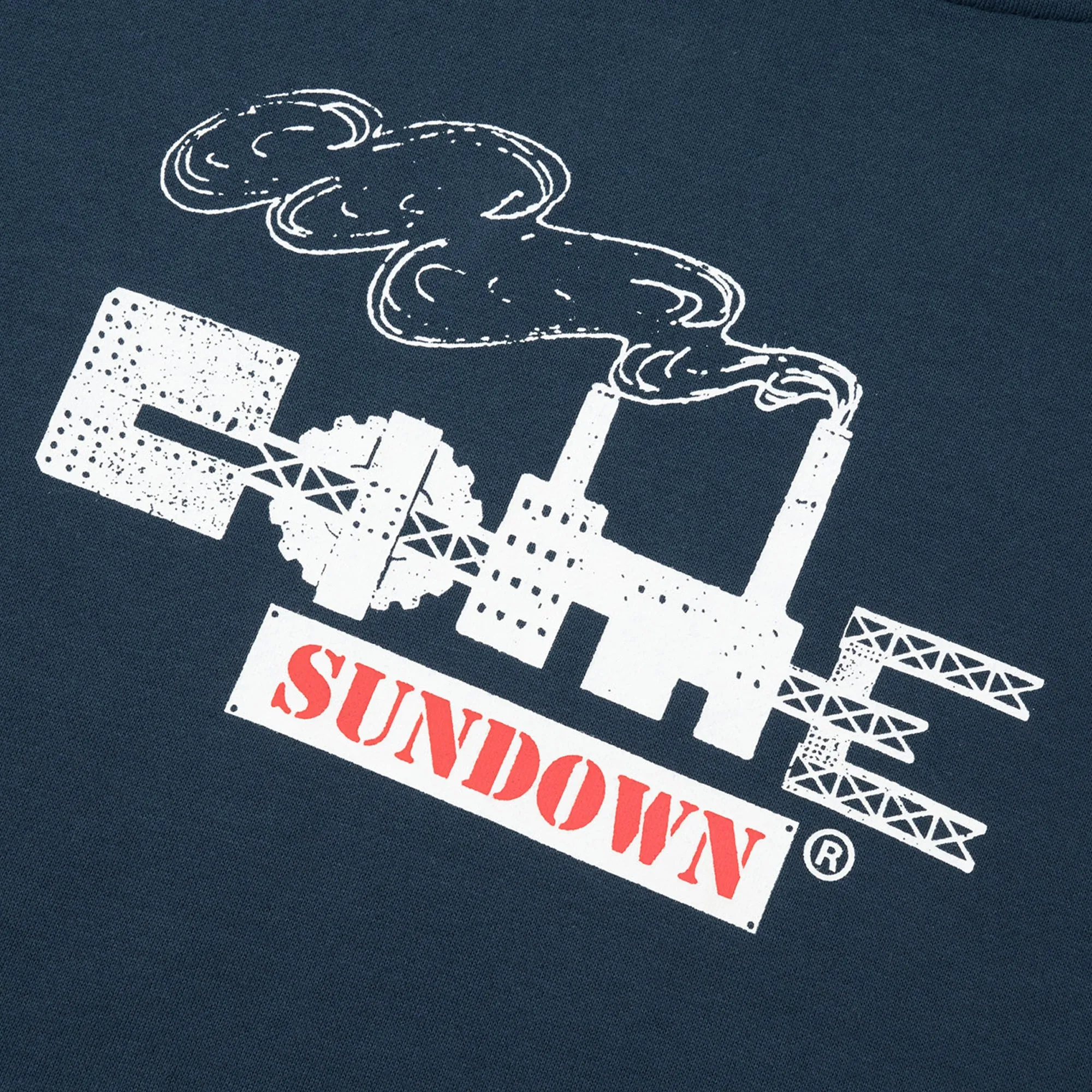 Come Sundown Stacks Hoodie - Navy Trendy Essentials Effortless Style