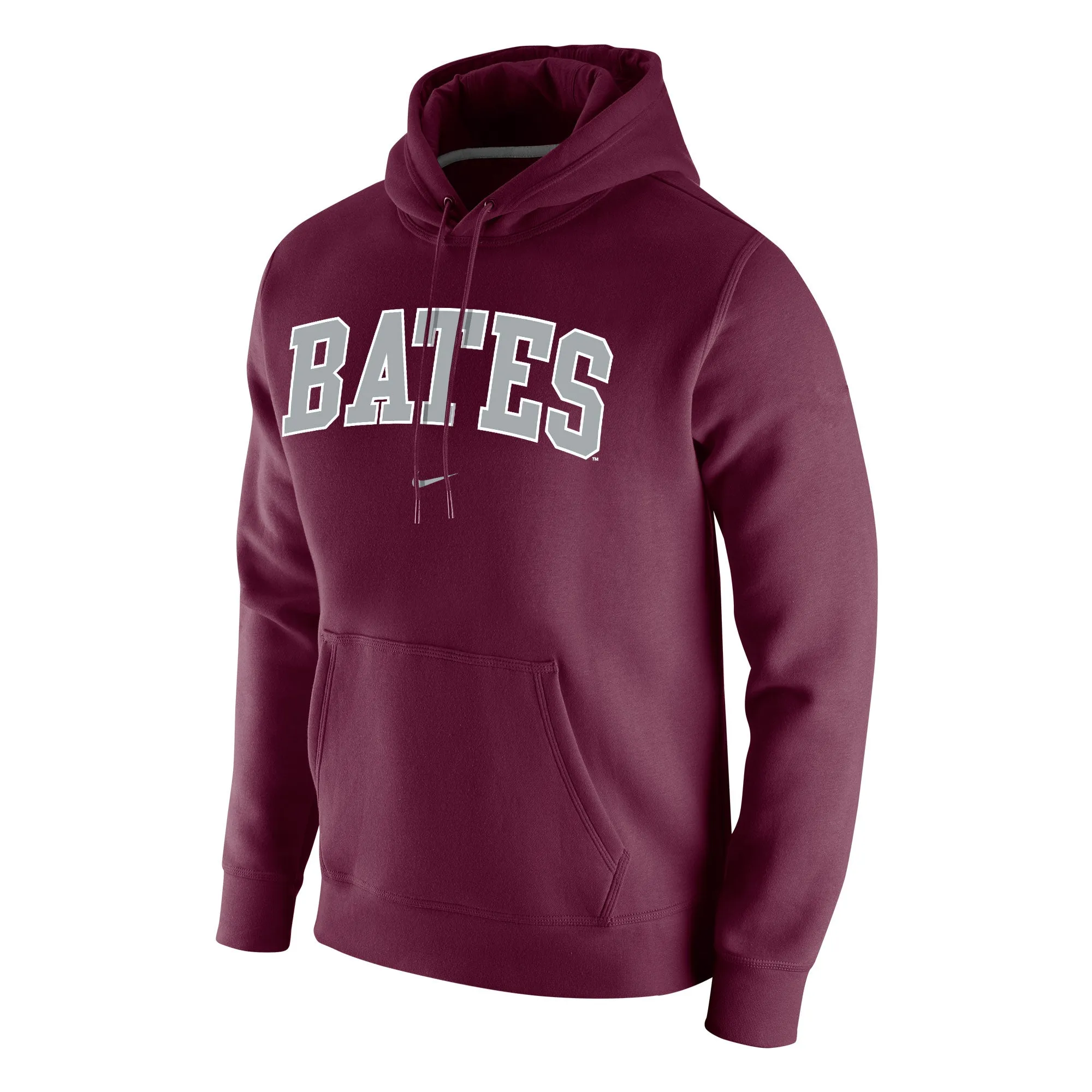 Active Design Maroon Club Fleece Hoodie Sweatshirt from Nike