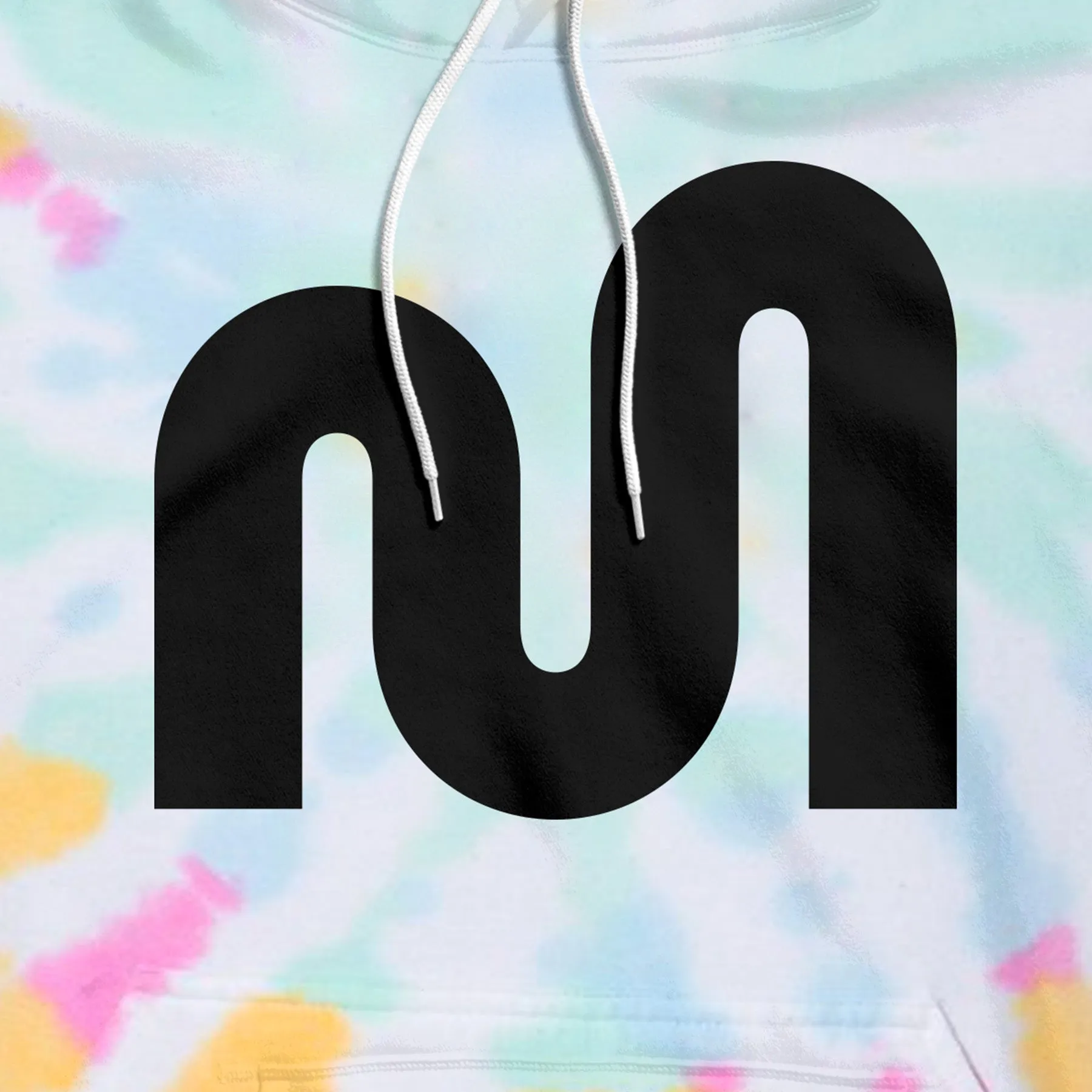 Mythical Logo Hoodie (Tie Dye Wash) Minimalist Look