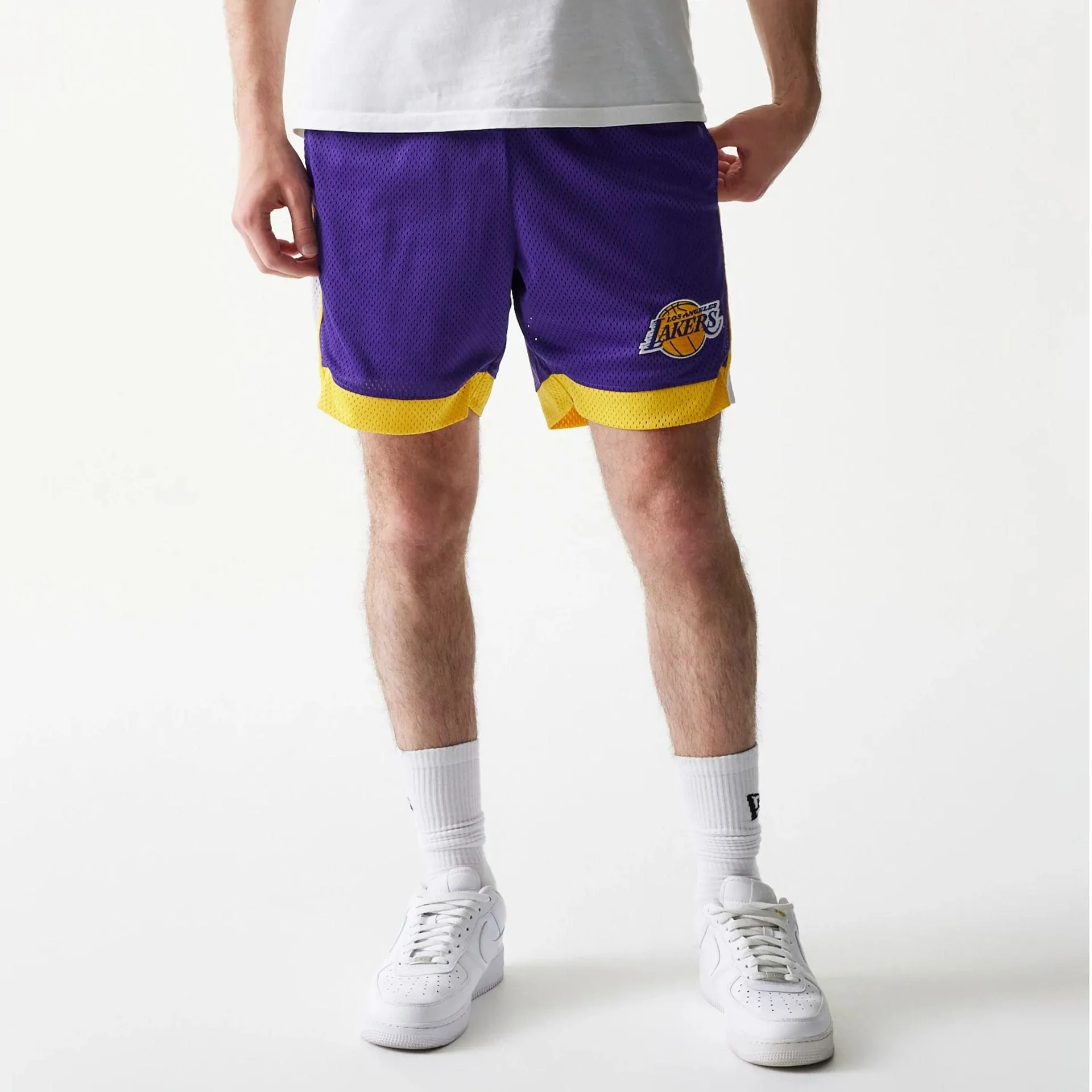 stretchy design LA Lakers NBA Sport Classic Purple Shorts