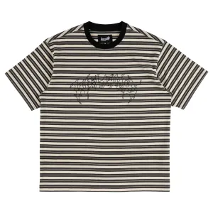 Concrete Boxy Striped Knit Tee Athletic and Cool