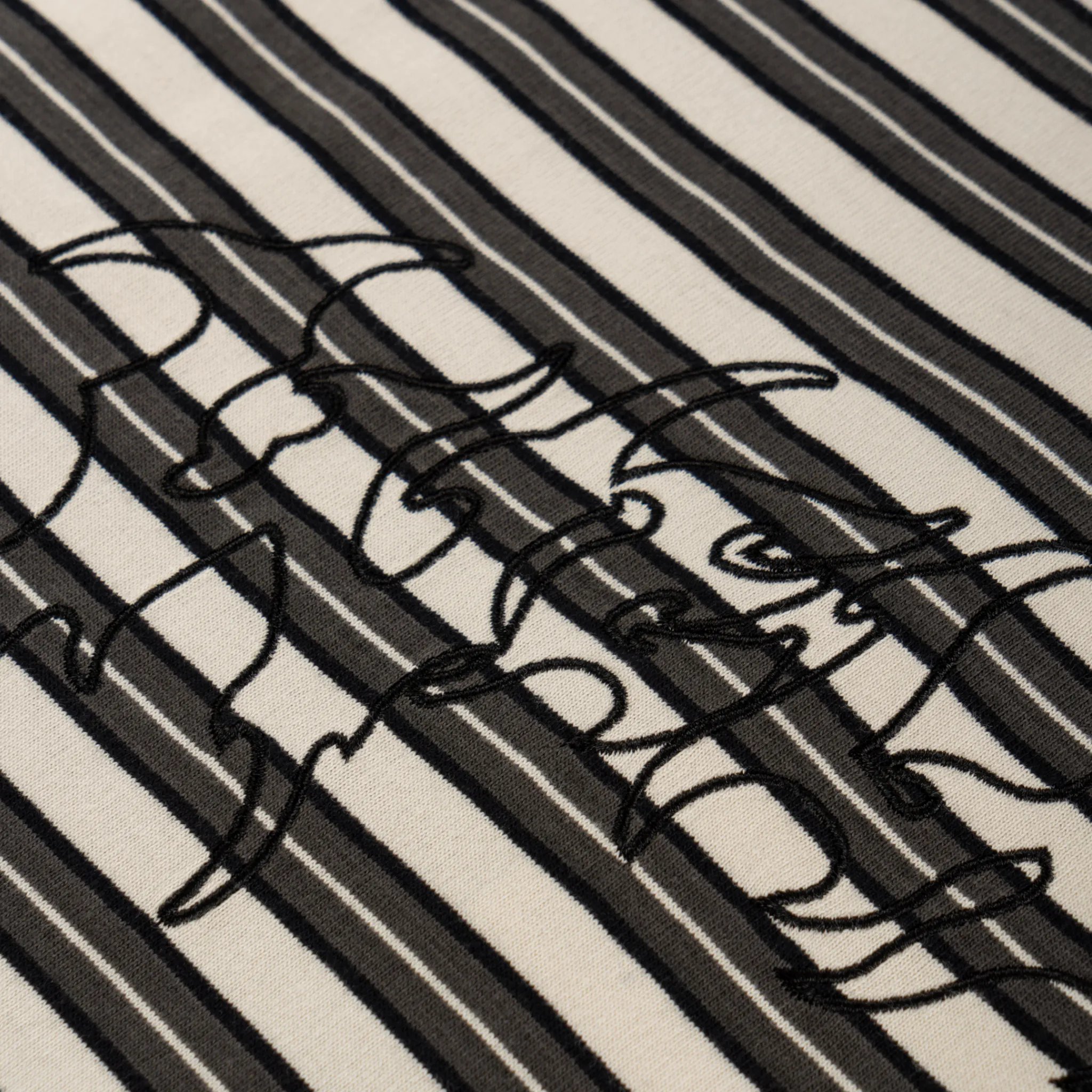 Concrete Boxy Striped Knit Tee Casual Flex Design