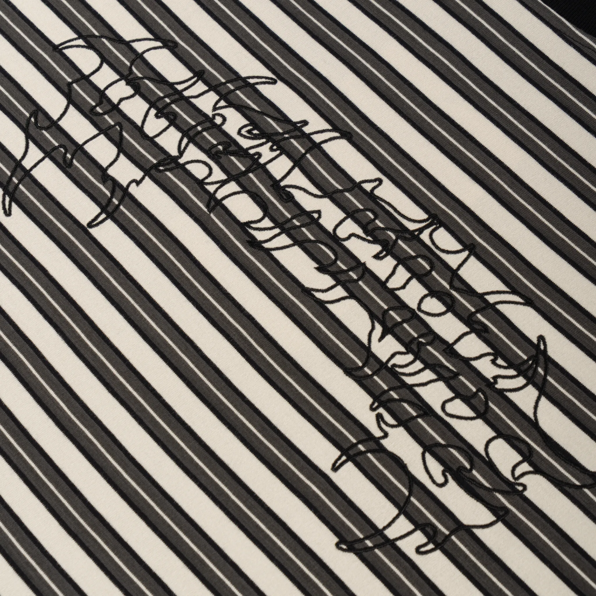 Concrete Boxy Striped Knit Tee Business Meeting Camping attire