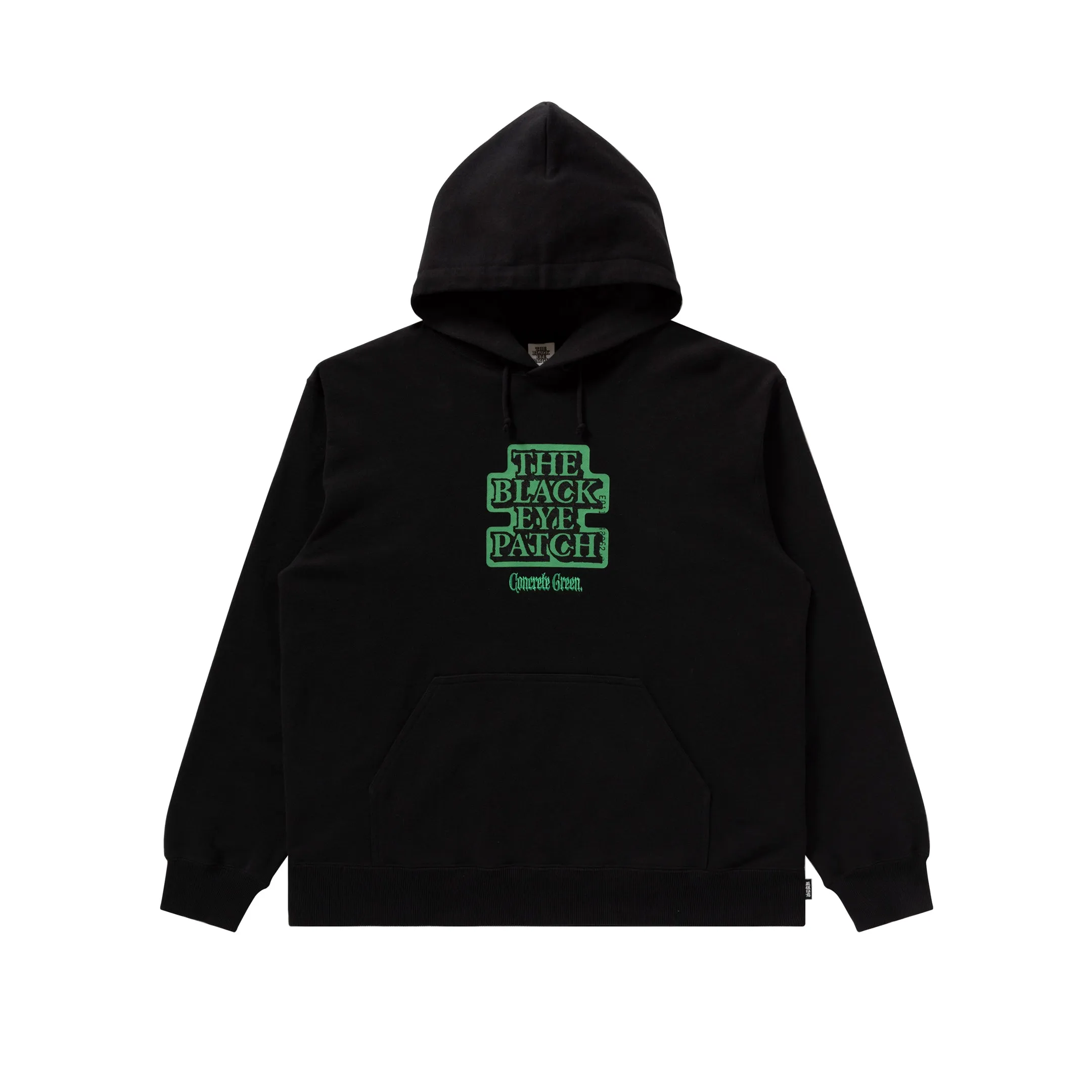 CONCRETE GREEN HOODIE BLACK Travel Sporty