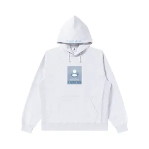 earthy colors CONTACT INFO HOODIE ASH