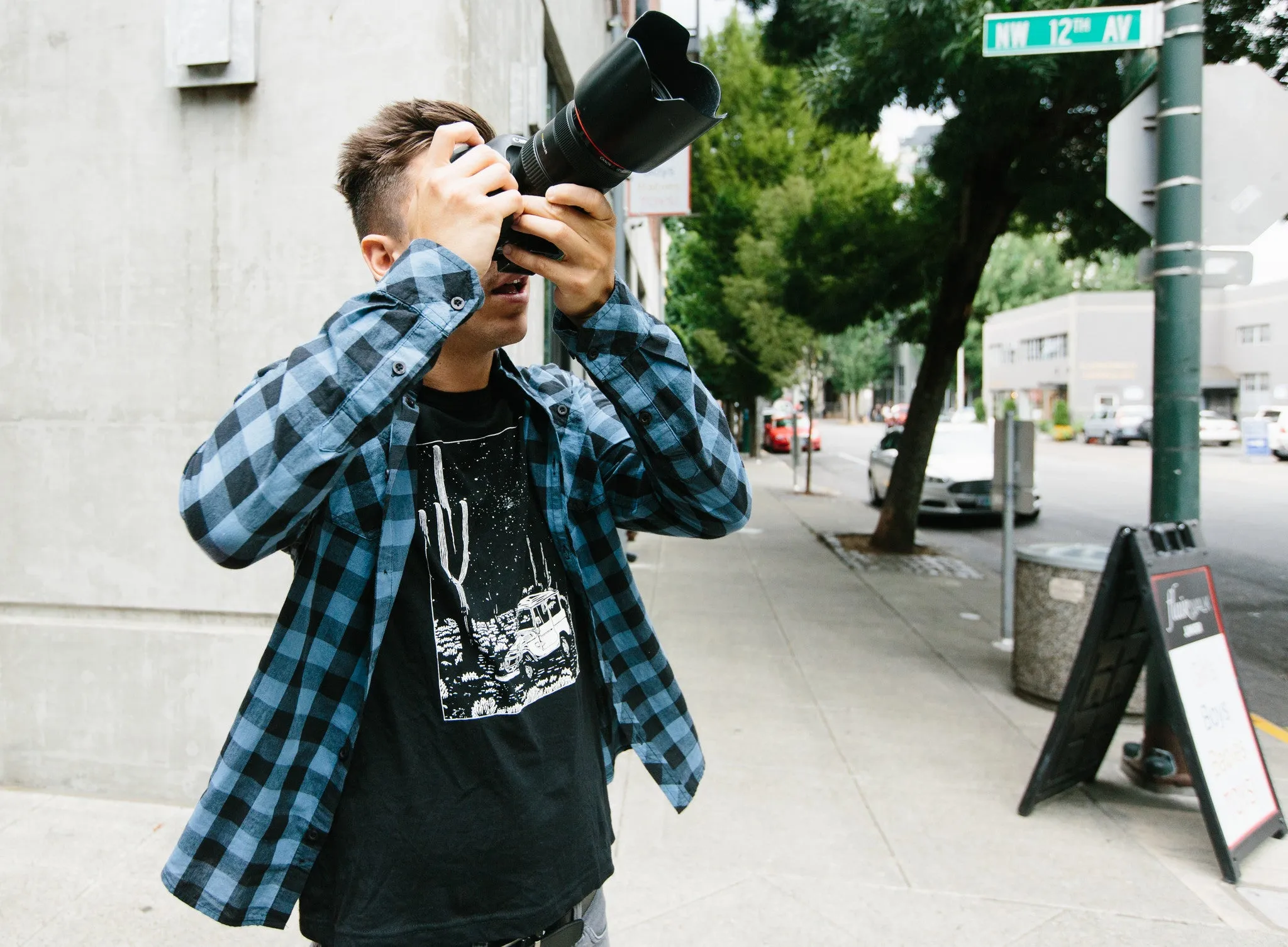 Premium Cotton Blend Desert Cruiser Tee-Black