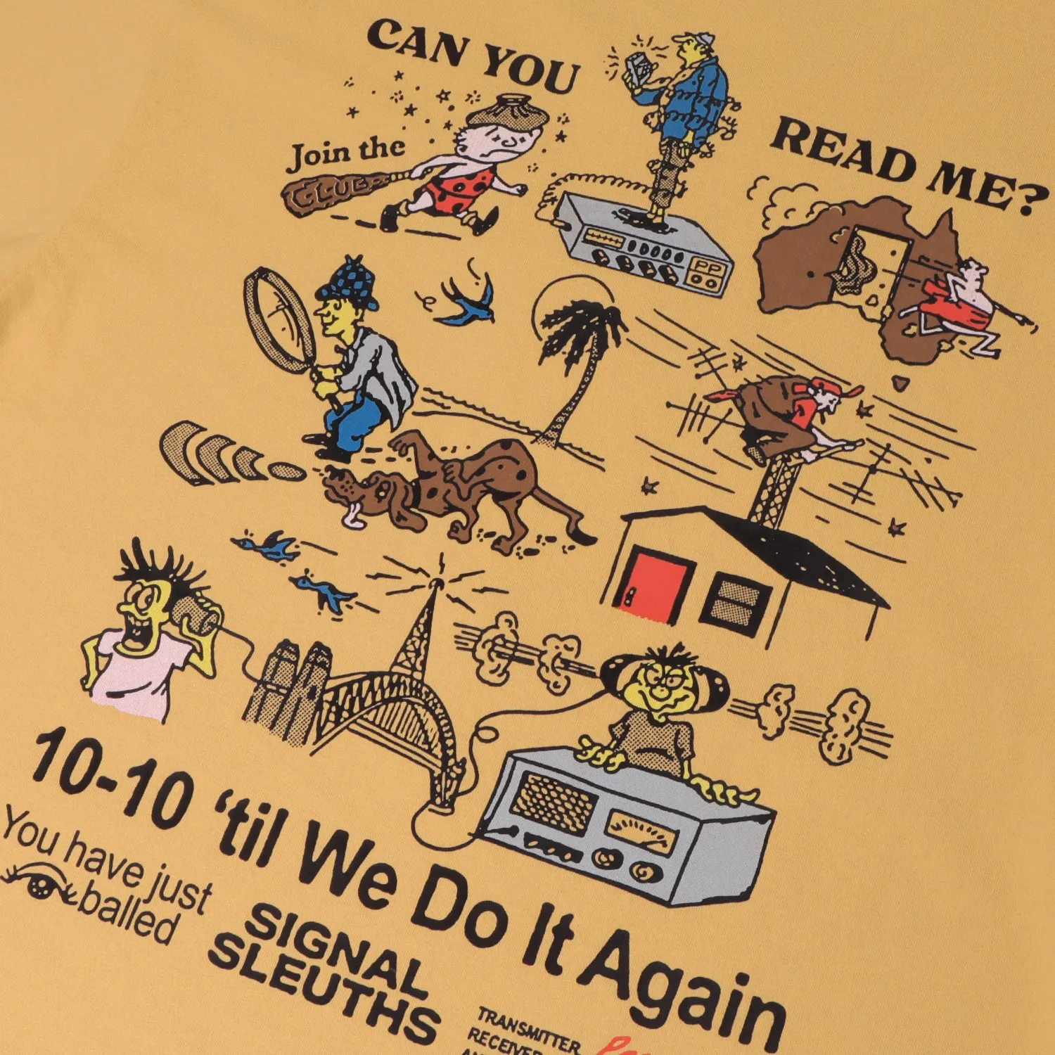 Movie Night Quick Dry Fabric Pass~Port Radio Silence Tee - Barley