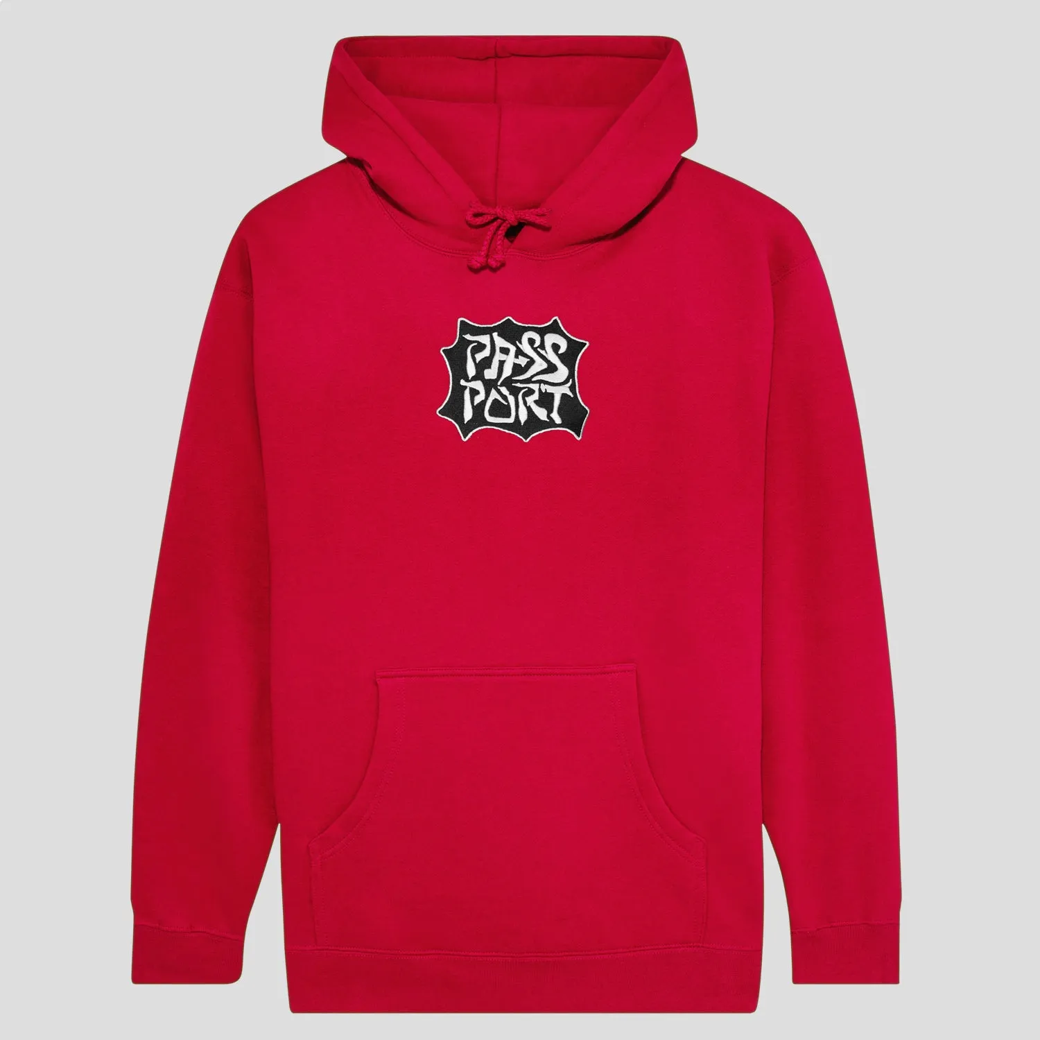 Timeless Sporty Pass~Port Glyph Hoodie - Red