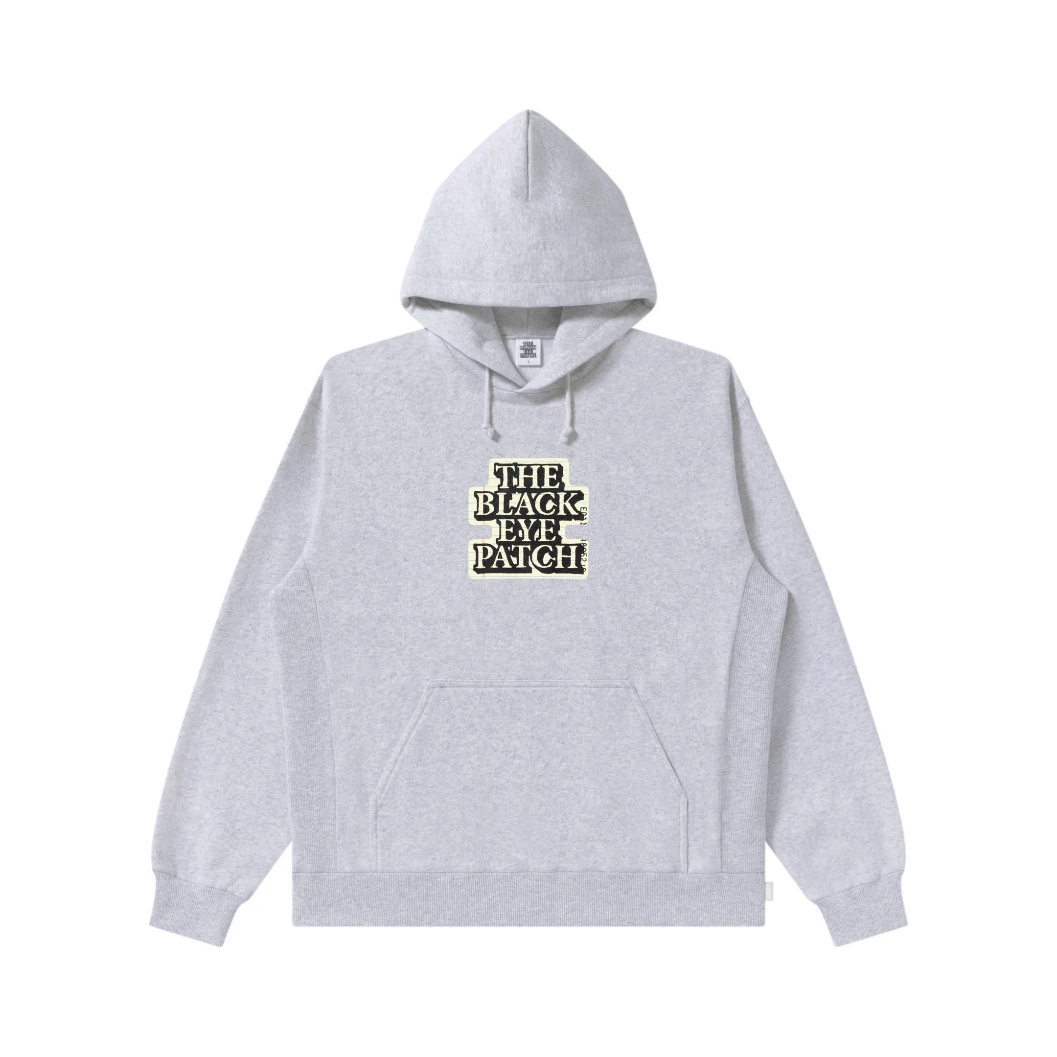 NOTEPAD OG LABEL HOODIE HEATHER GRAY jewelry accents solo wear