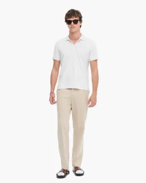 Donegal Jersey Short Sleeve Polo - H. Silver Subtle Logo Placement Soft Breathable