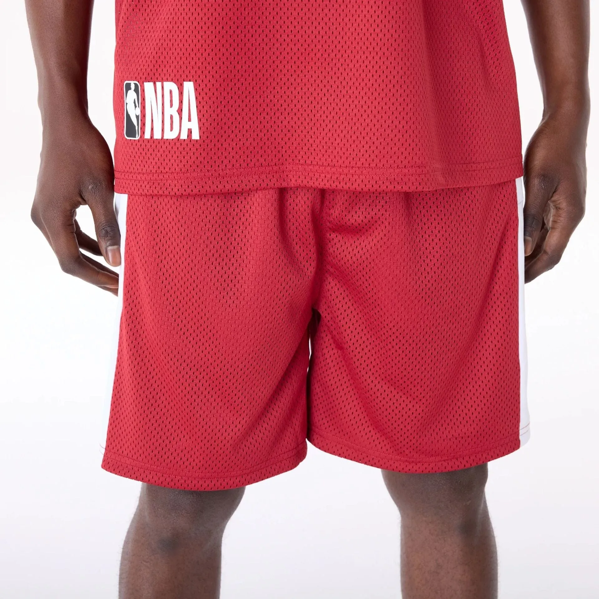 Miami Heat NBA Graphic Dark Red Mesh Shorts Hypoallergenic fabric