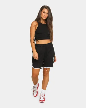 Saint Morta Era Mesh Basketball Short Black/White Functional Stretch