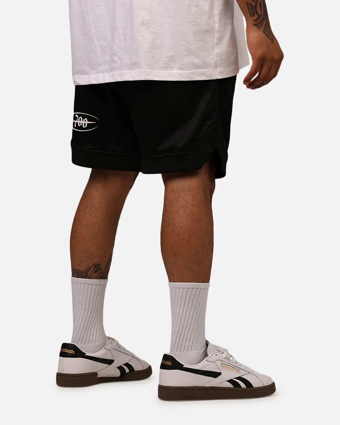 Saint Morta Post Humanous Basketball Short Black/White Weekend Comfort