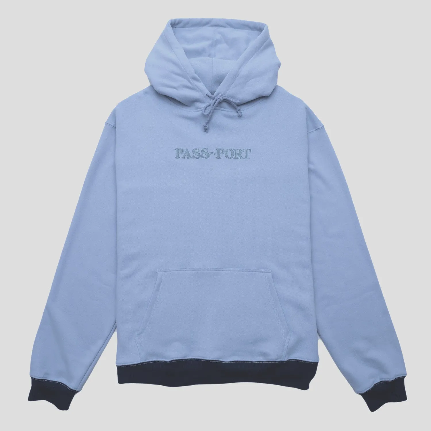 Pass~Port Organic Tonal Hoodie - Baby Blue product package deal product eco friendliness level