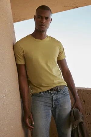 RANDY CREW NECK TEE Ribbed collar