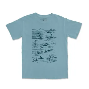 Quick Comfort Surfers Tee-Vintage Ice Blue