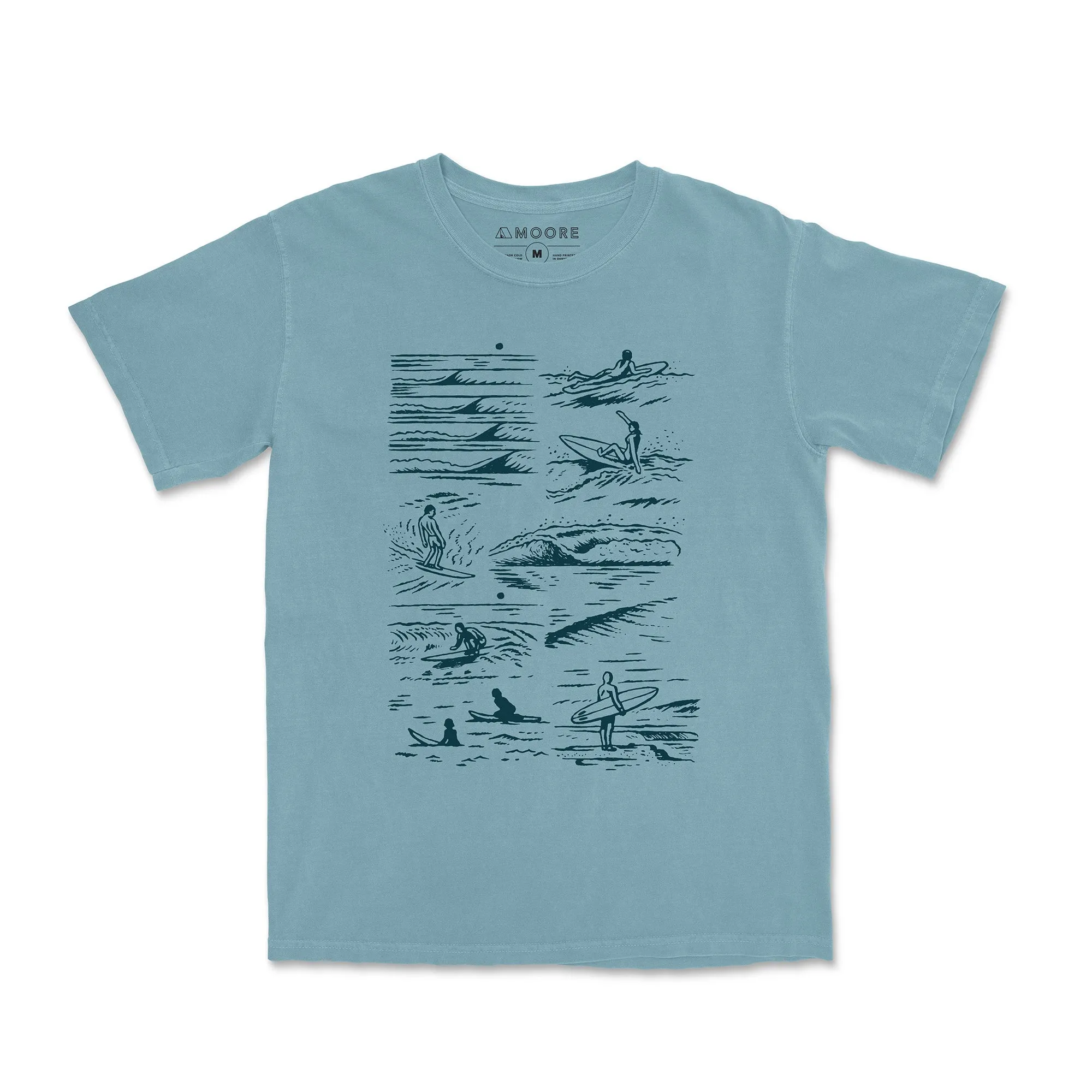 Quick Comfort Surfers Tee-Vintage Ice Blue