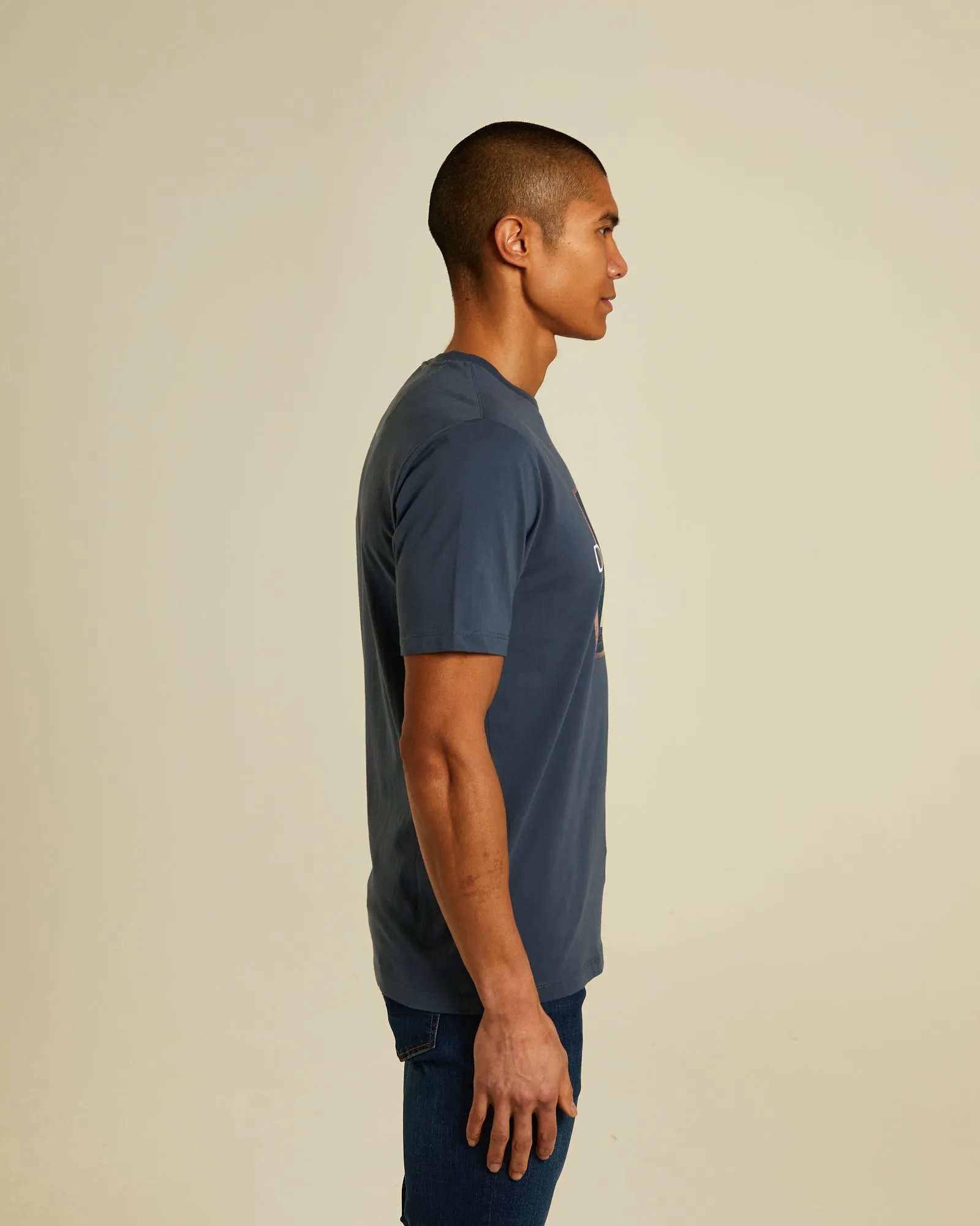 college Soft Feel Freeman Tee Dusk Navy