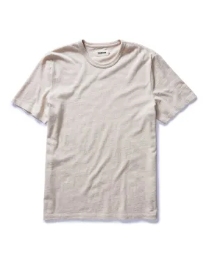 Smart Casual The Organic Cotton Tee in Heather Oat