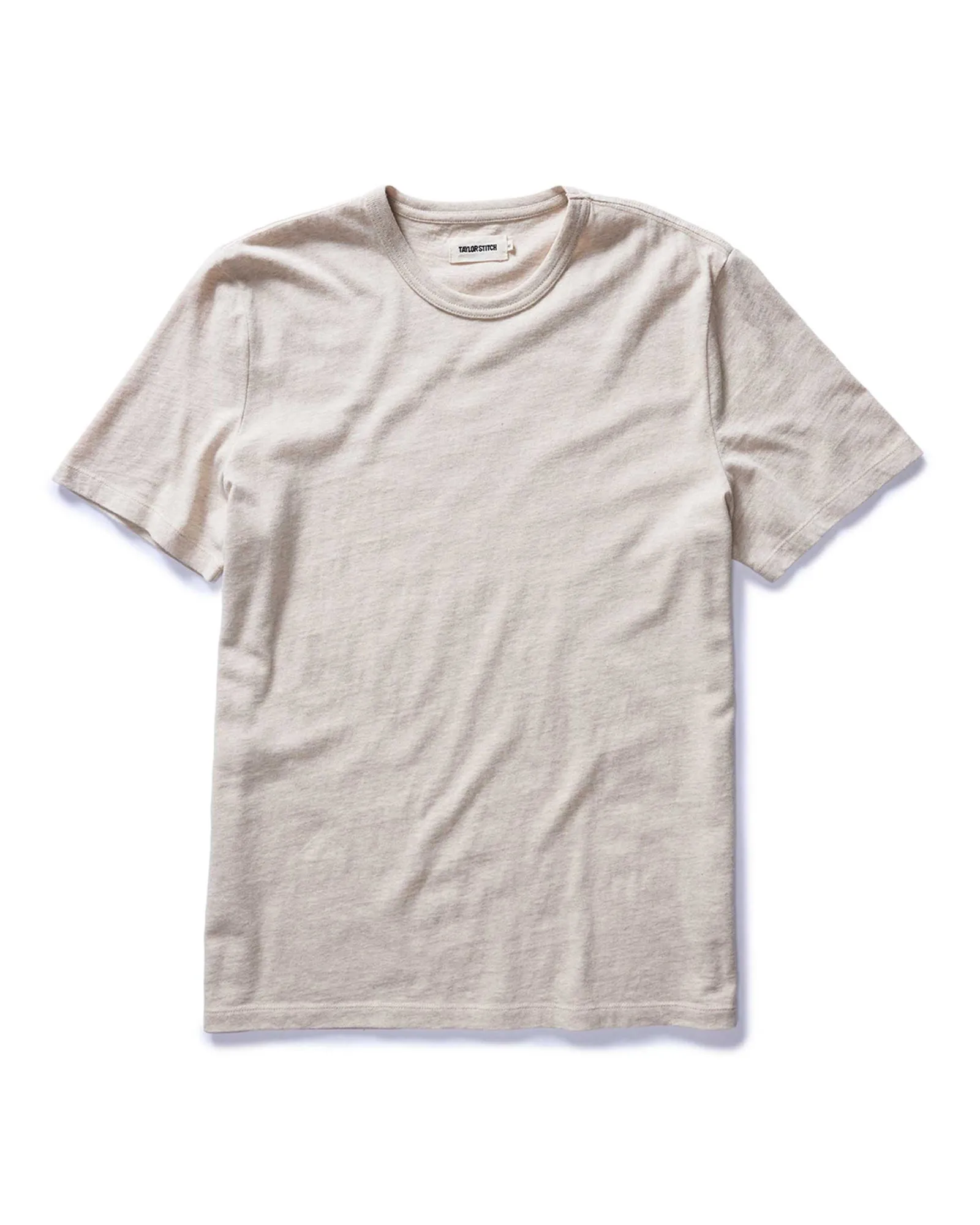 Smart Casual The Organic Cotton Tee in Heather Oat