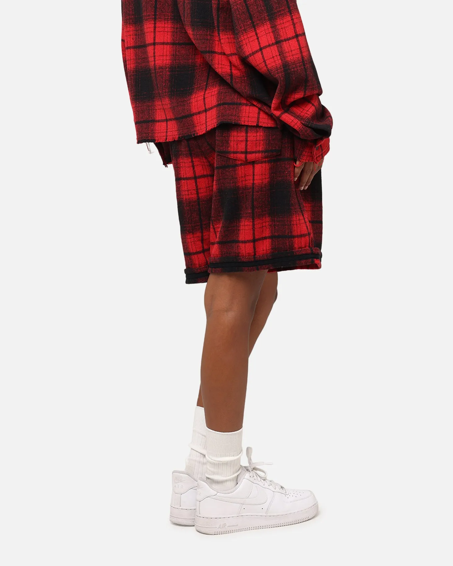 Sporty Edge XXIII Plaid Ball Shorts Red