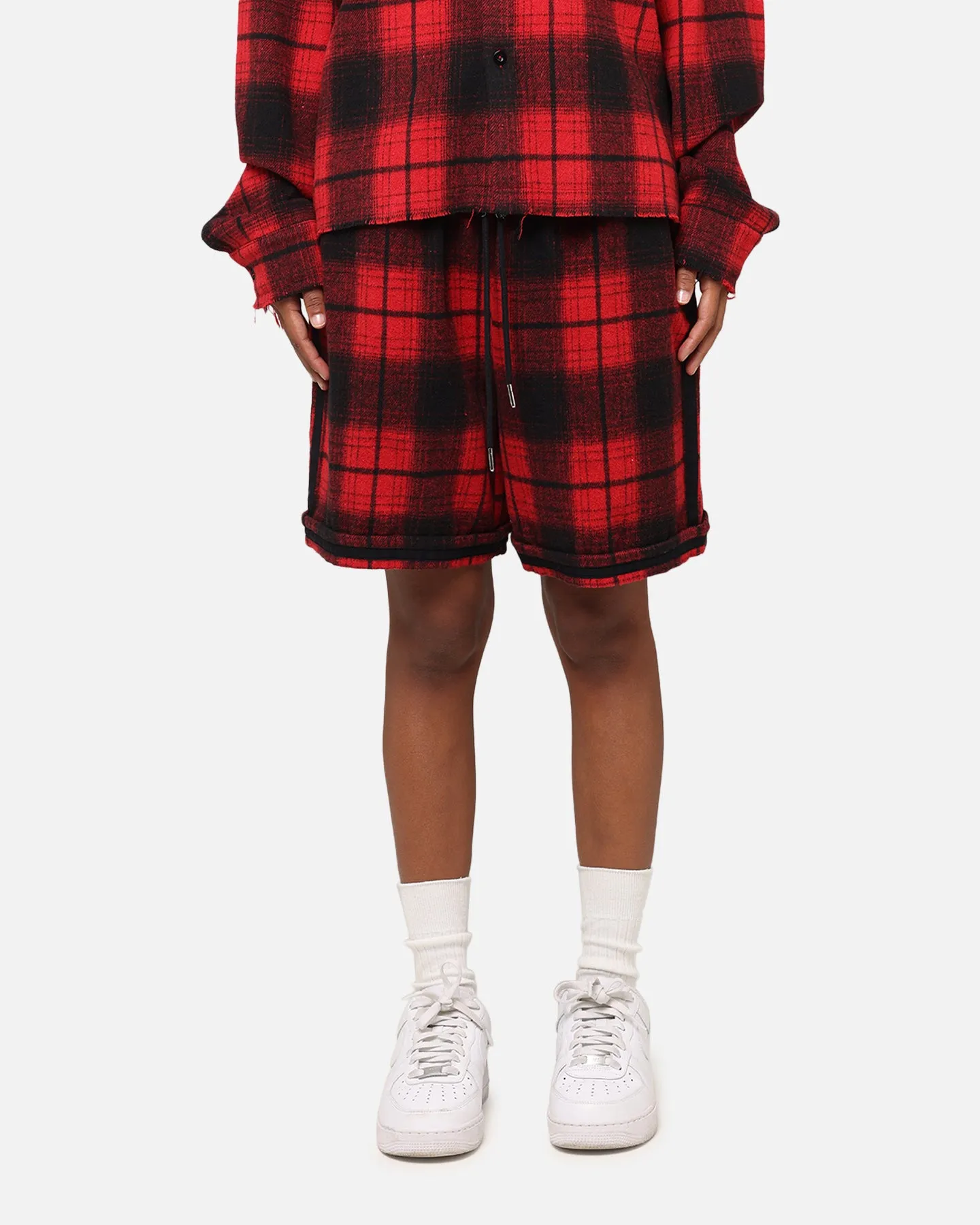XXIII Plaid Ball Shorts Red activewear option