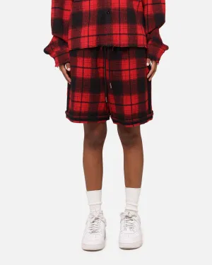 XXIII Plaid Ball Shorts Red activewear option