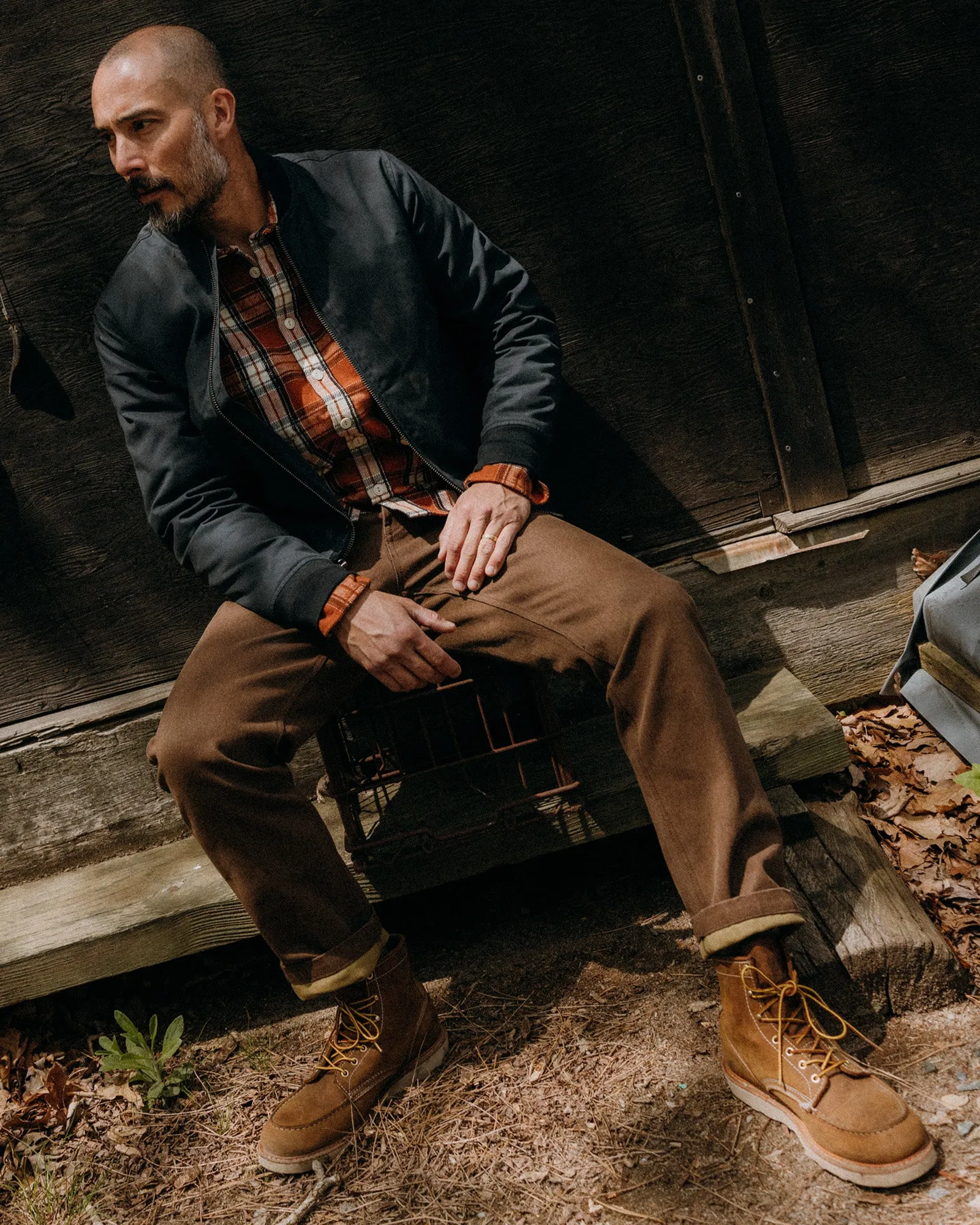 The Camp Pant in Aged Penny Chipped Canvas MoistureWicking