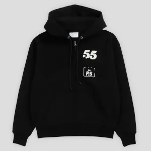 Pearls Skateboards Crown Zip Hood - Black product geometric precision