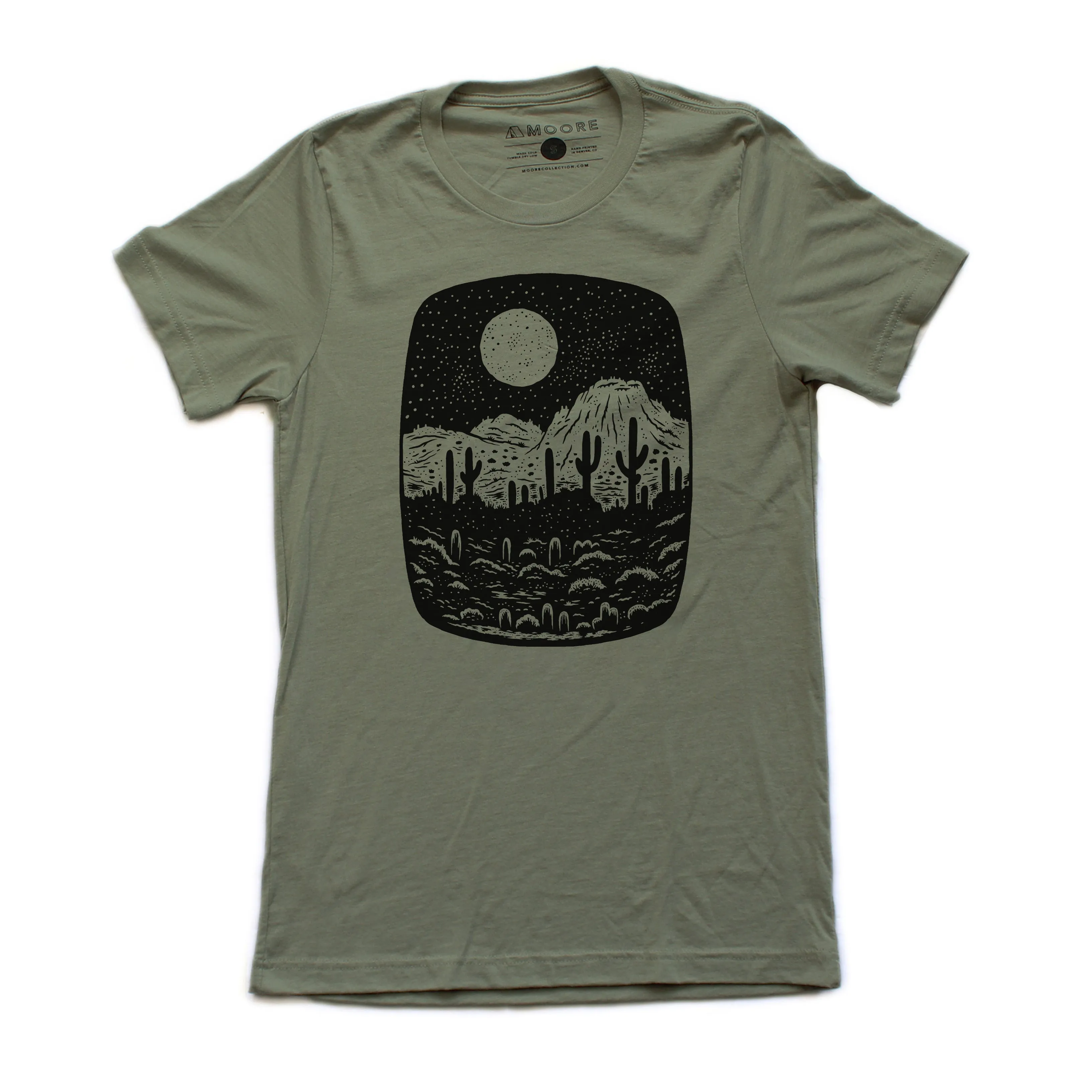 Night Butte Tee-Olive Airflow Ventilation