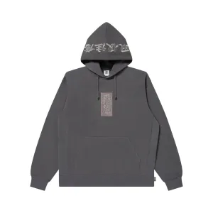 HWC LABEL HOODIE CHARCOAL surfing suitable