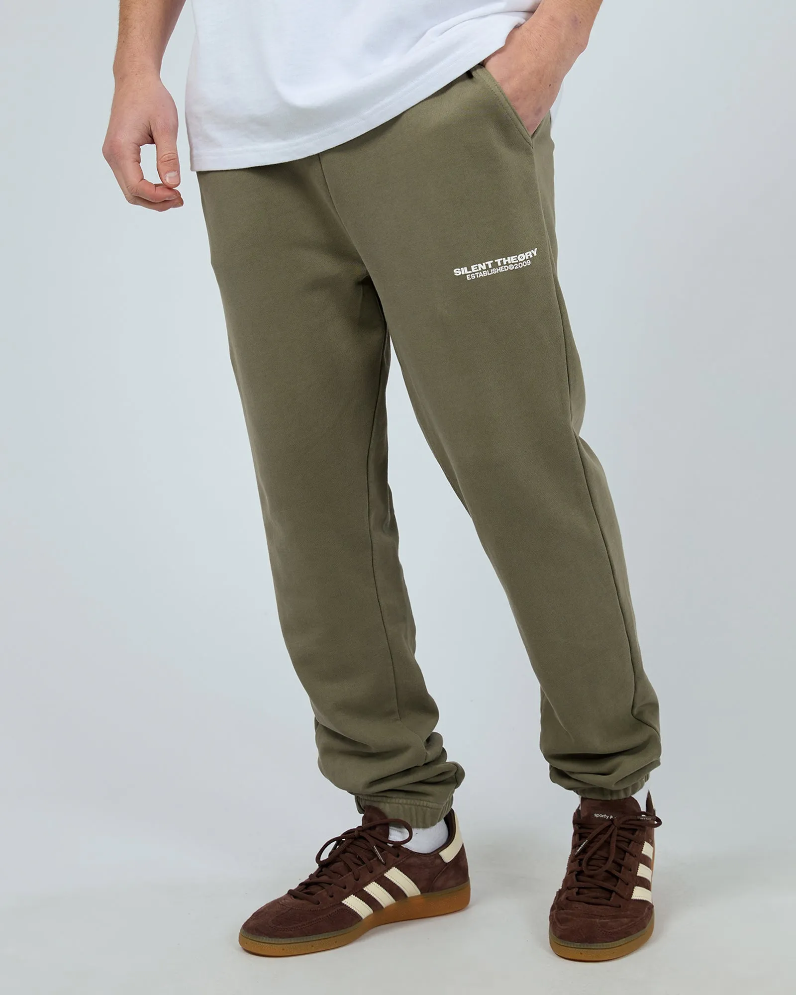 No Gap Waist Tough Wear Essential Theory Track Pant Khaki