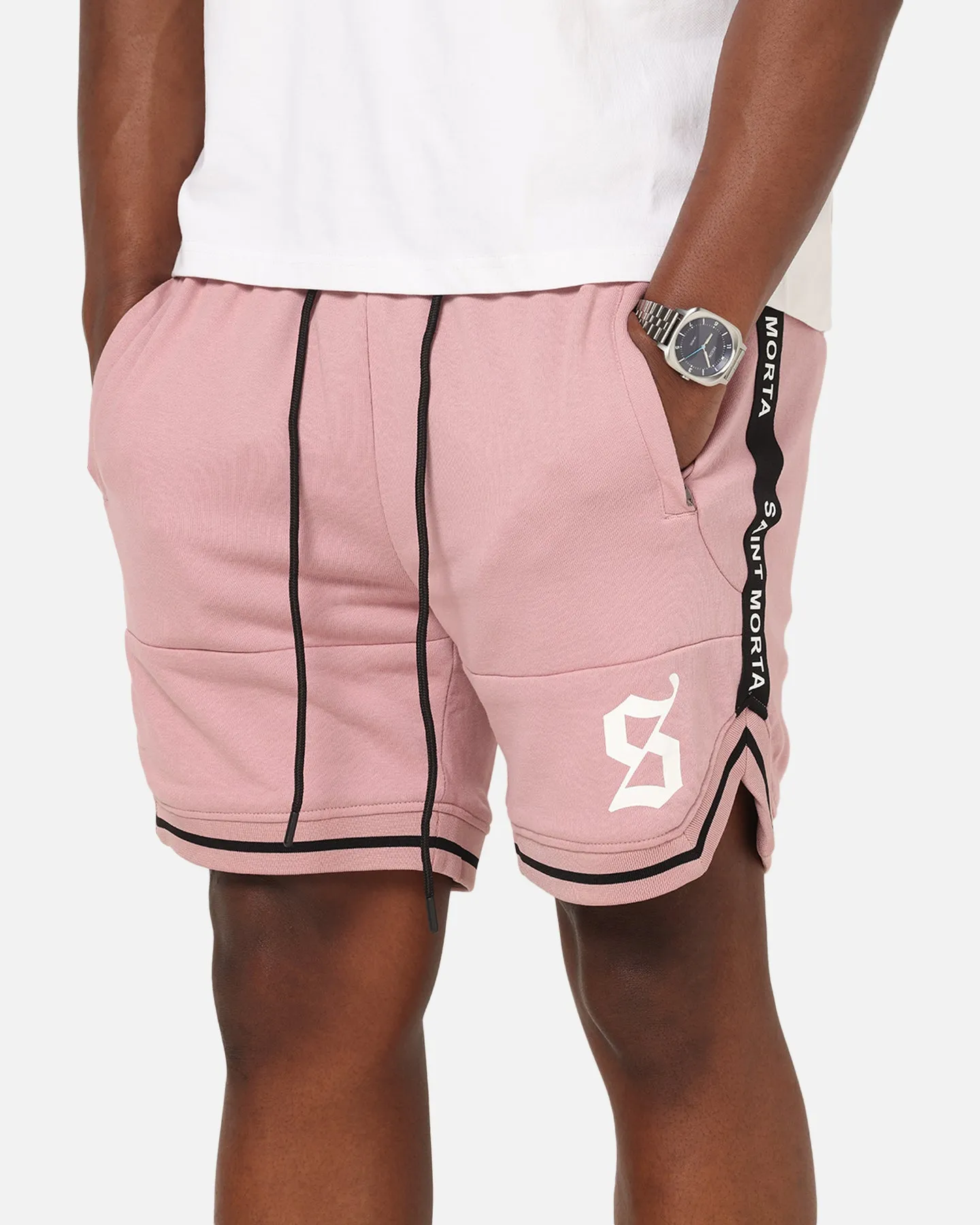 Quick Layer Sporty Vibe Saint Morta Icon X Fleece Shorts Dusty Pink