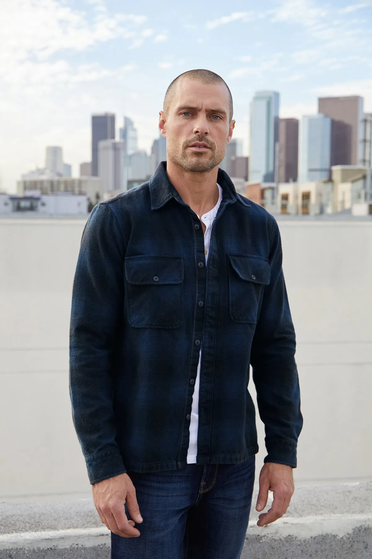 Essential Fit BRYSON PLAID BUTTON-UP