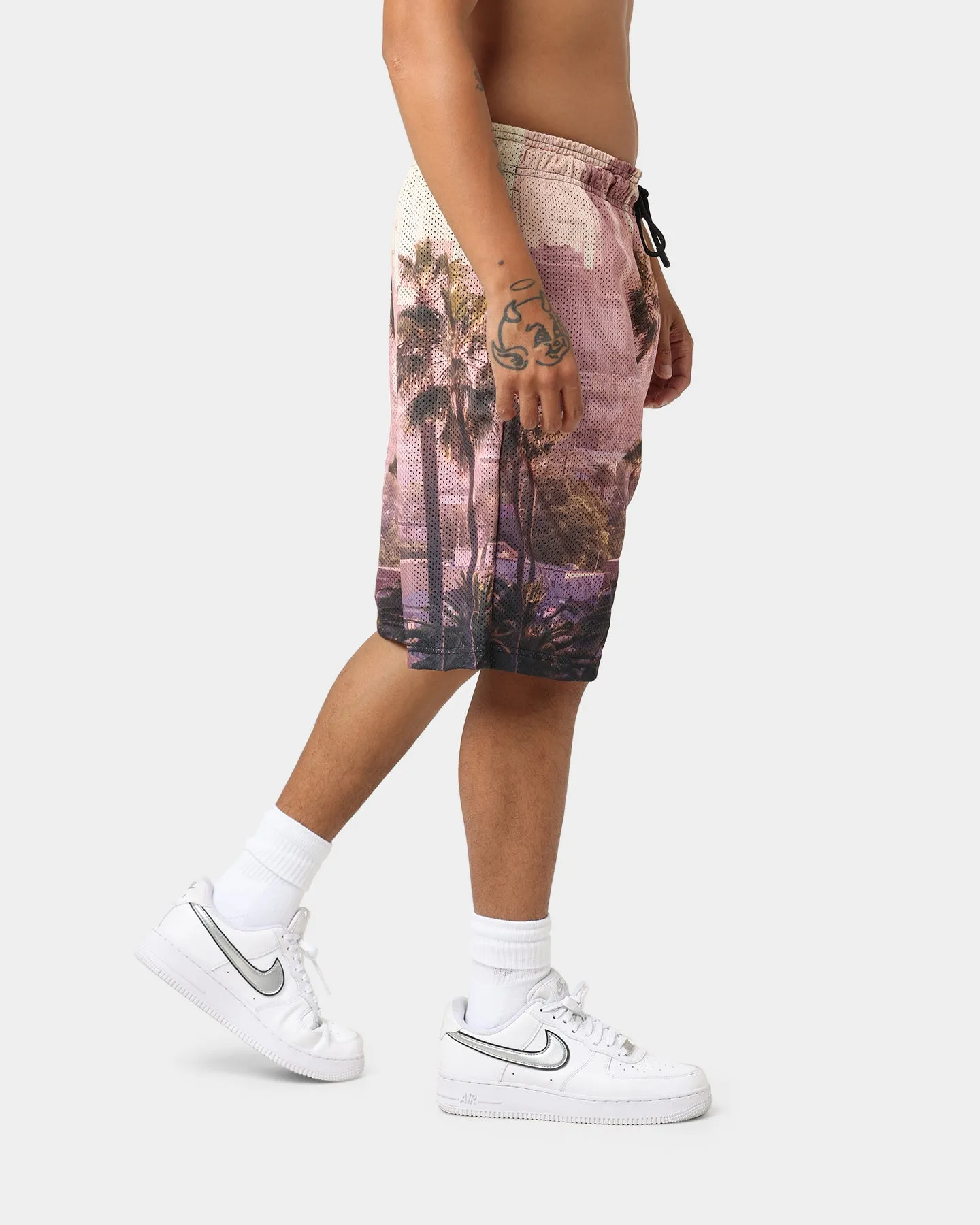 Crooks & Castles Medusa LA Mesh Shorts Multi-coloured Smart Look affordable choice