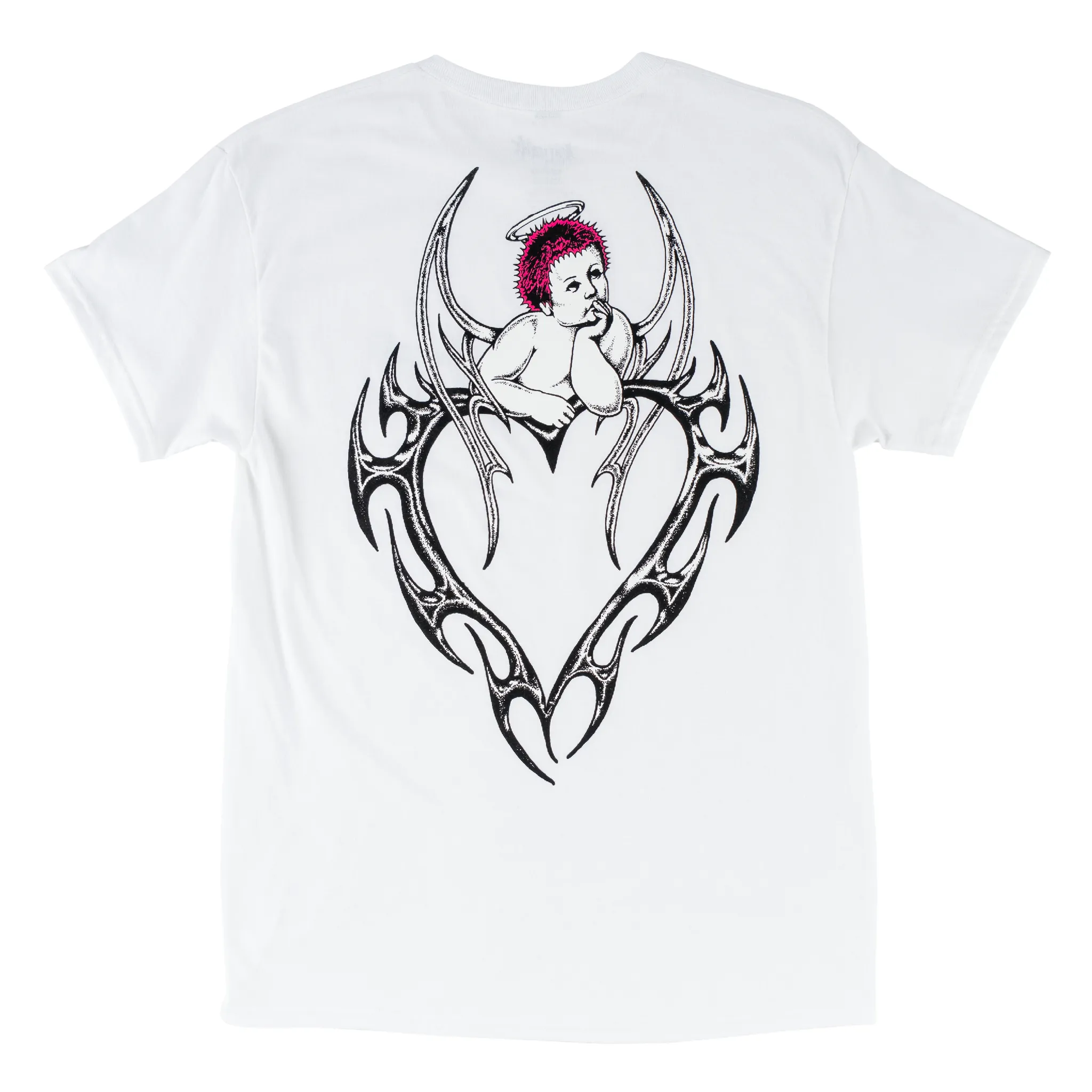 Casual Comfort Top Fresh Vibes Cupid Tee - White