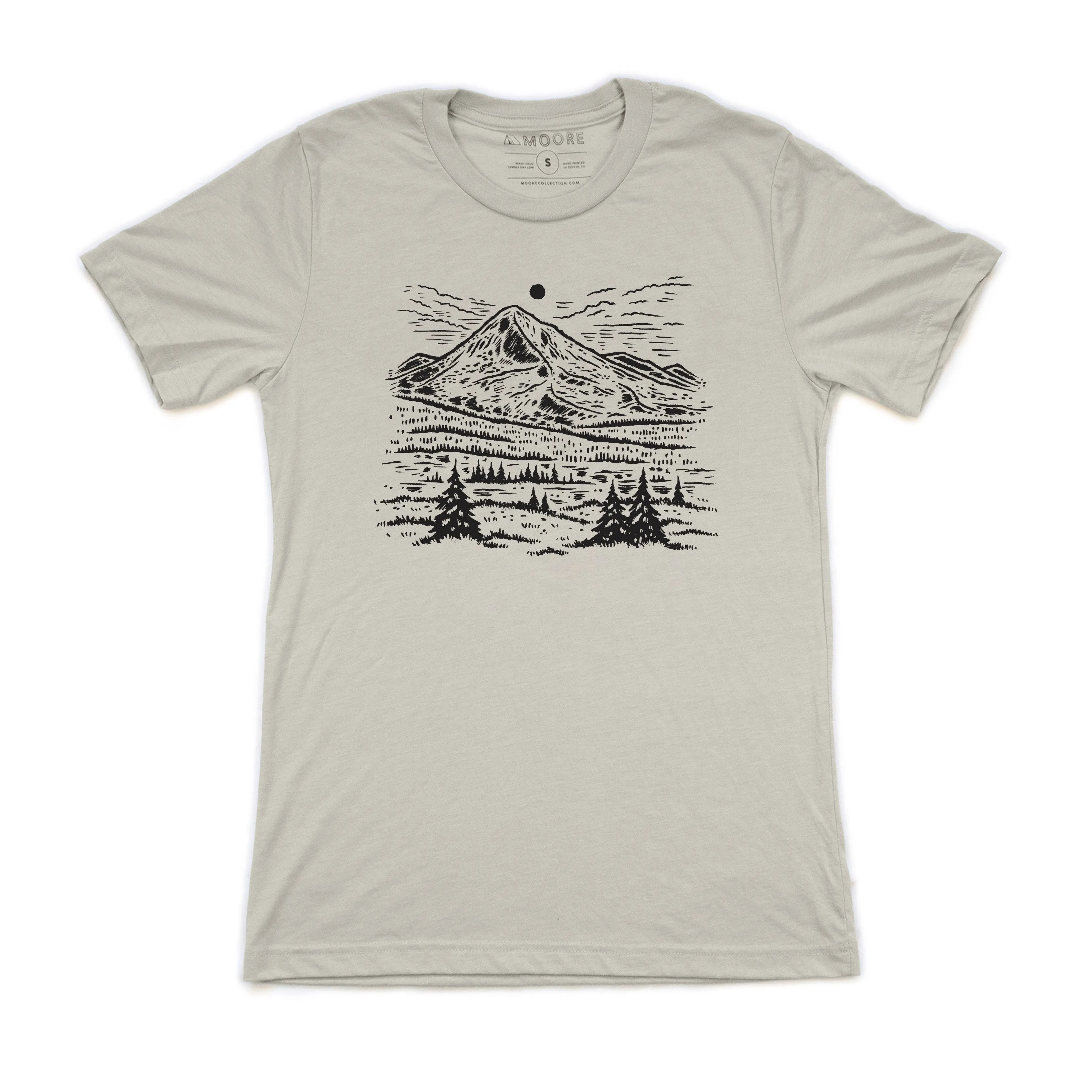 Alpine Tee-Heather Cement Breathable Stretch Fit