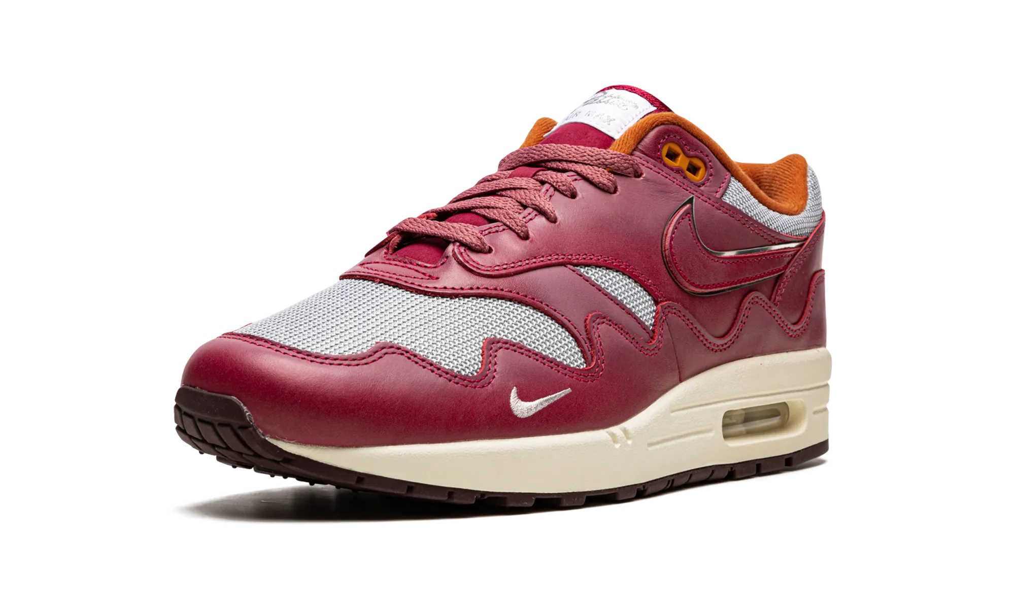 Air Max 1 "Patta - Rush Maroon" warm glow
