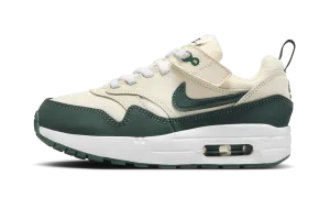 Slip Resistant All Weather Free Pace Air Max 1 EasyOn PS "Pale Ivory White Bicoastal Vintage Green"