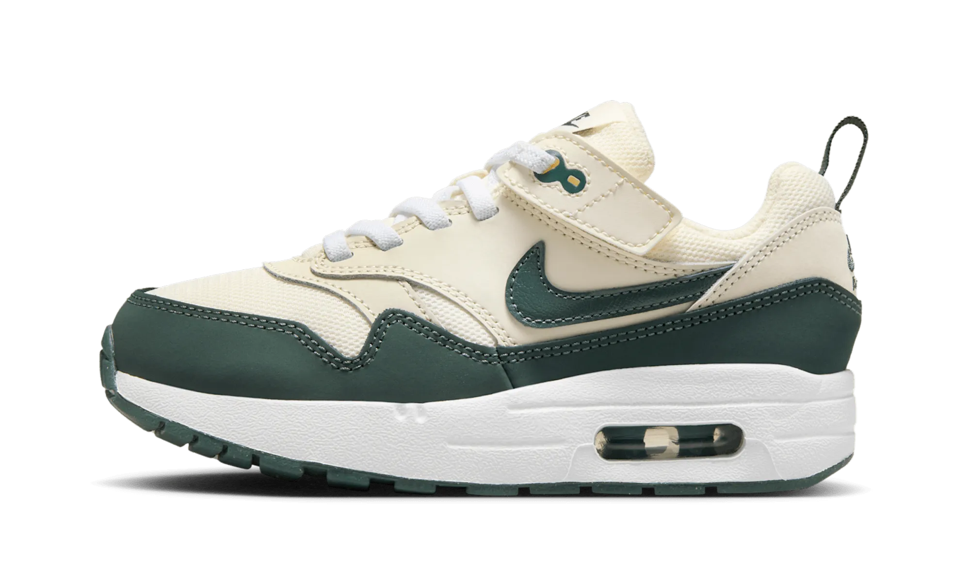 Low Profile Air Max 1 EasyOn PS "Pale Ivory White Bicoastal Vintage Green"