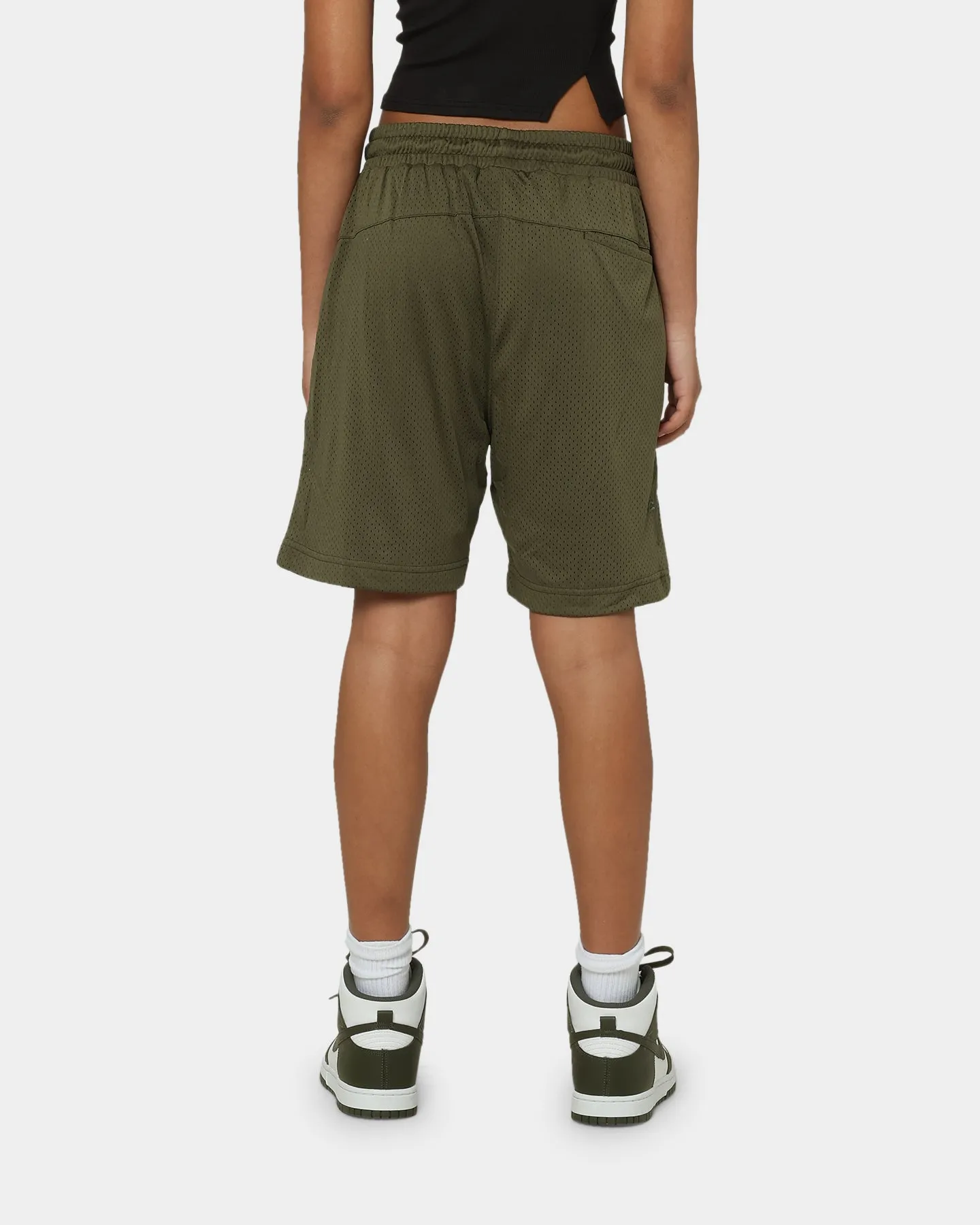 Saint Morta Kingdom Basketball Shorts Army Green Water Repellent Finish