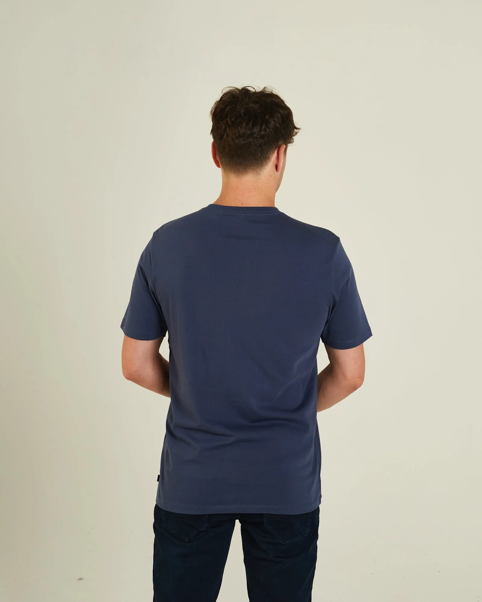 Breathable mesh lining Dagon Tee Steel Indigo