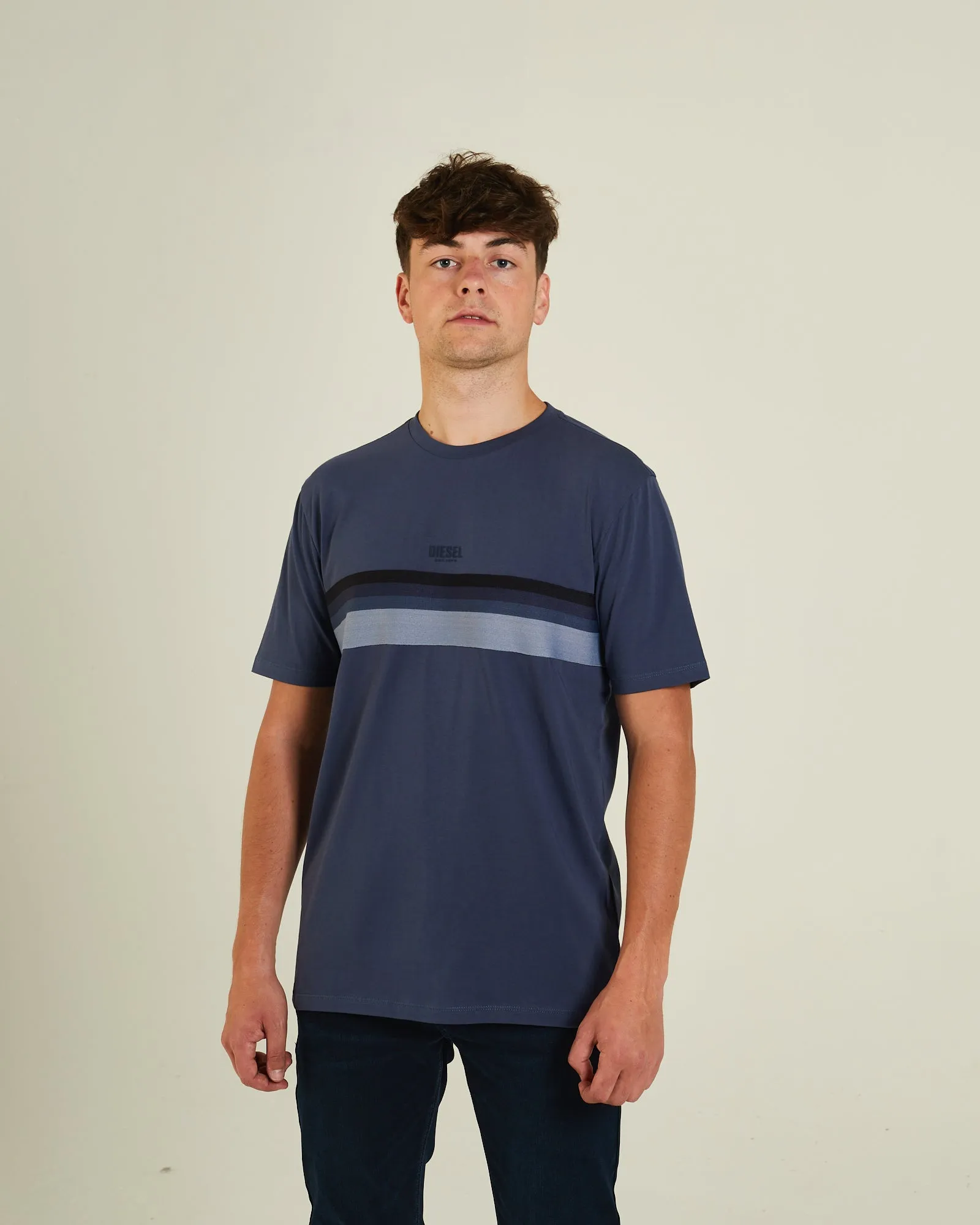 Dagon Tee Steel Indigo Pastel color Breathable apparel