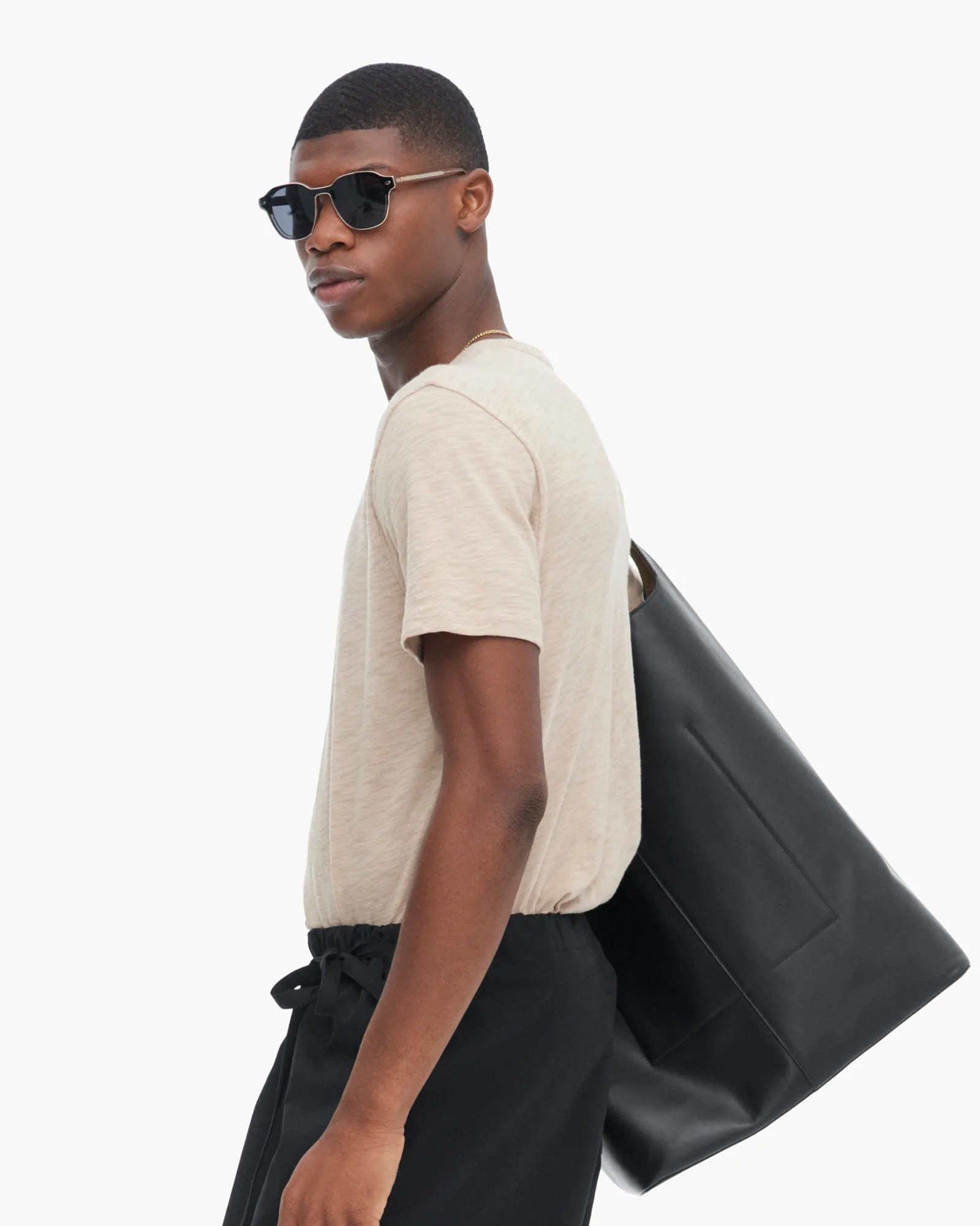 Fit For All Comfort Fit Design Slub Jersey Short Sleeve Crew Neck Tee - Dune